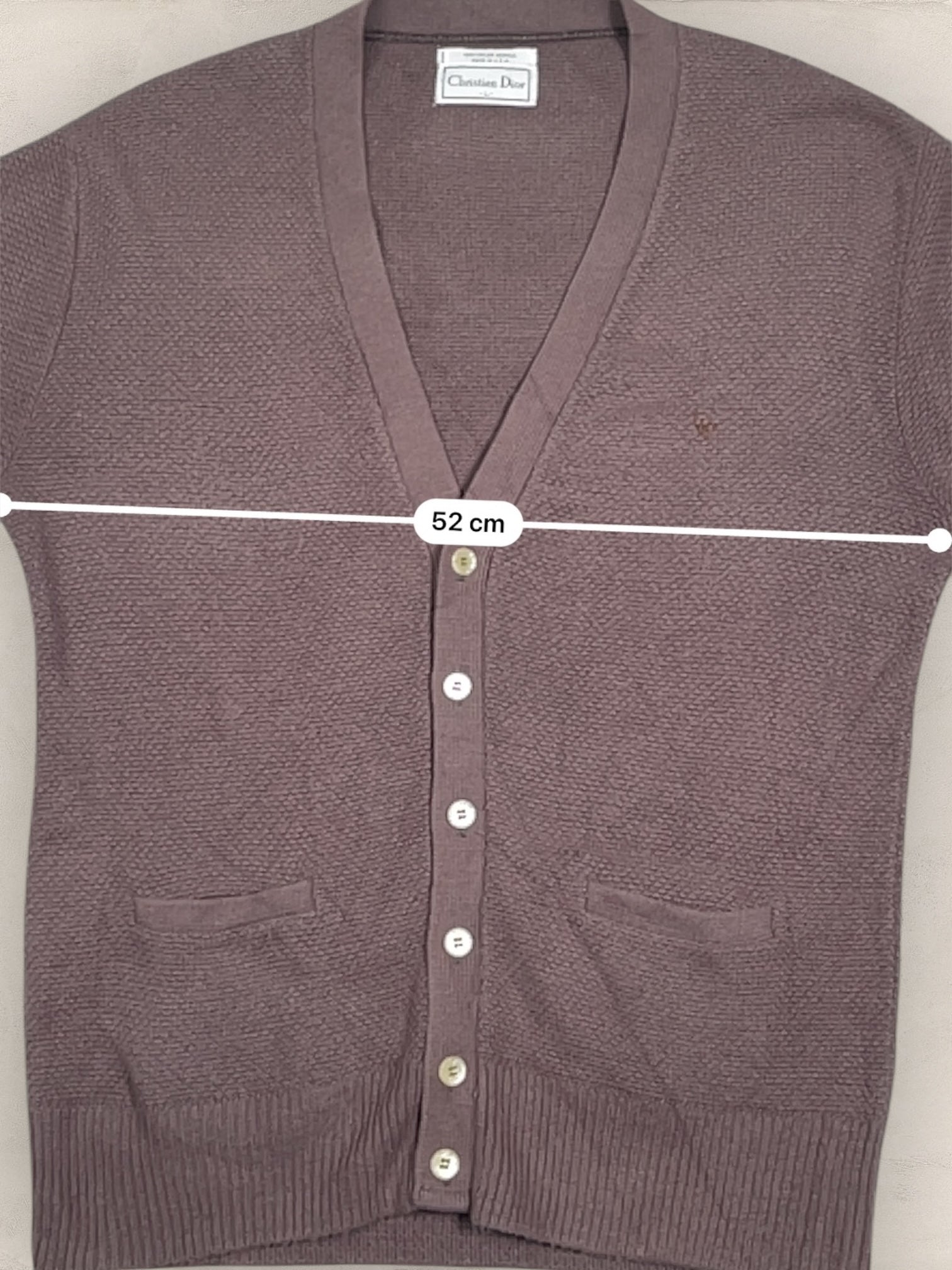 Cardigan Christian Dior Ref: 2556 - MARRON - L - amifrip - Friperie en ligne et vêtements vintage