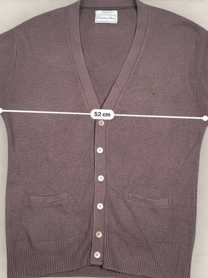 Cardigan Christian Dior Ref: 2556 - MARRON - L - amifrip - Friperie en ligne et vêtements vintage
