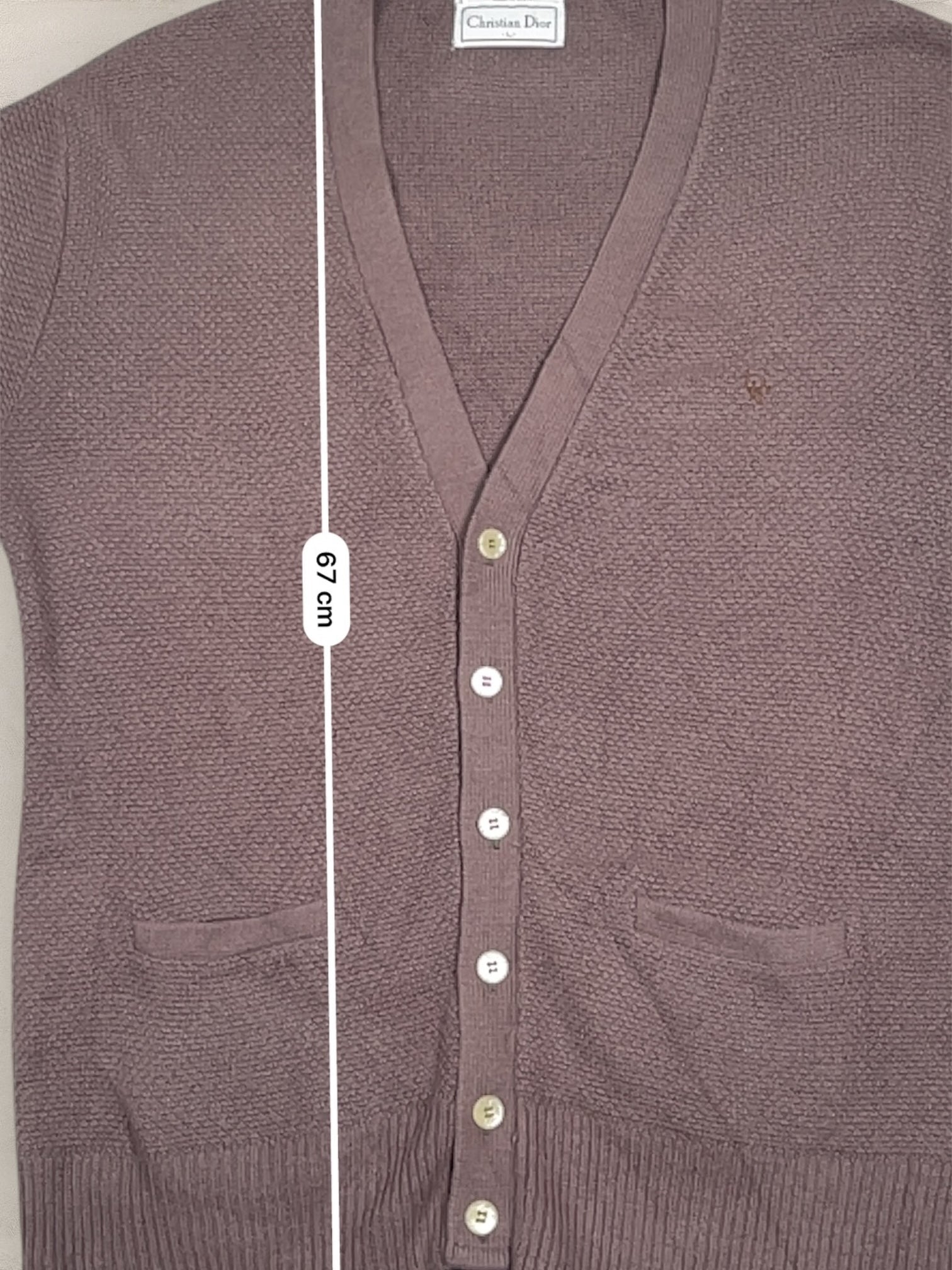 Cardigan Christian Dior Ref: 2556 - MARRON - L - amifrip - Friperie en ligne et vêtements vintage