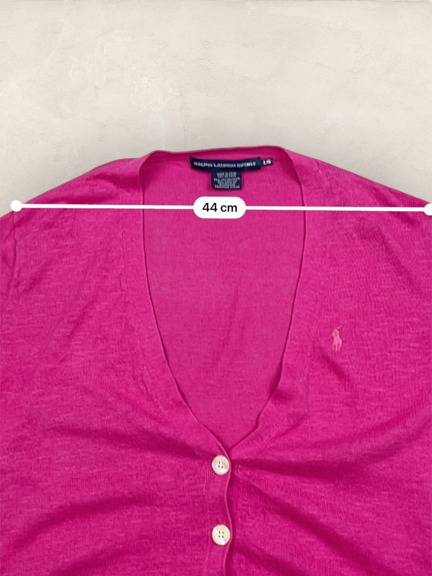 Cardigan en lin Femme Ralph Lauren Rose L Ref:3418 - Rose - L - amifrip