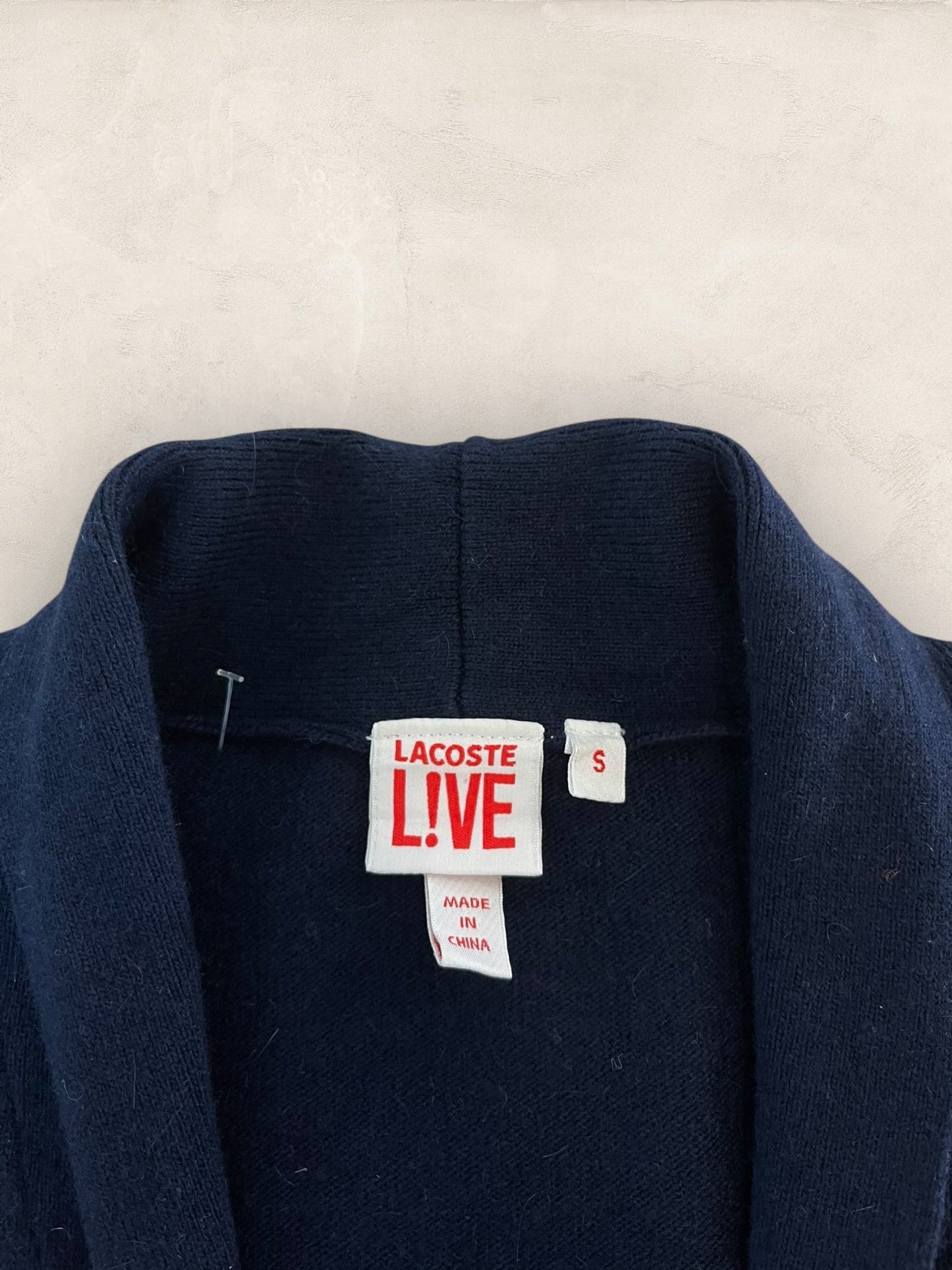 Cardigan Femme Lacoste 29% Laine Bleu Marine S Ref:3799 - Bleu Marine - S - amifrip