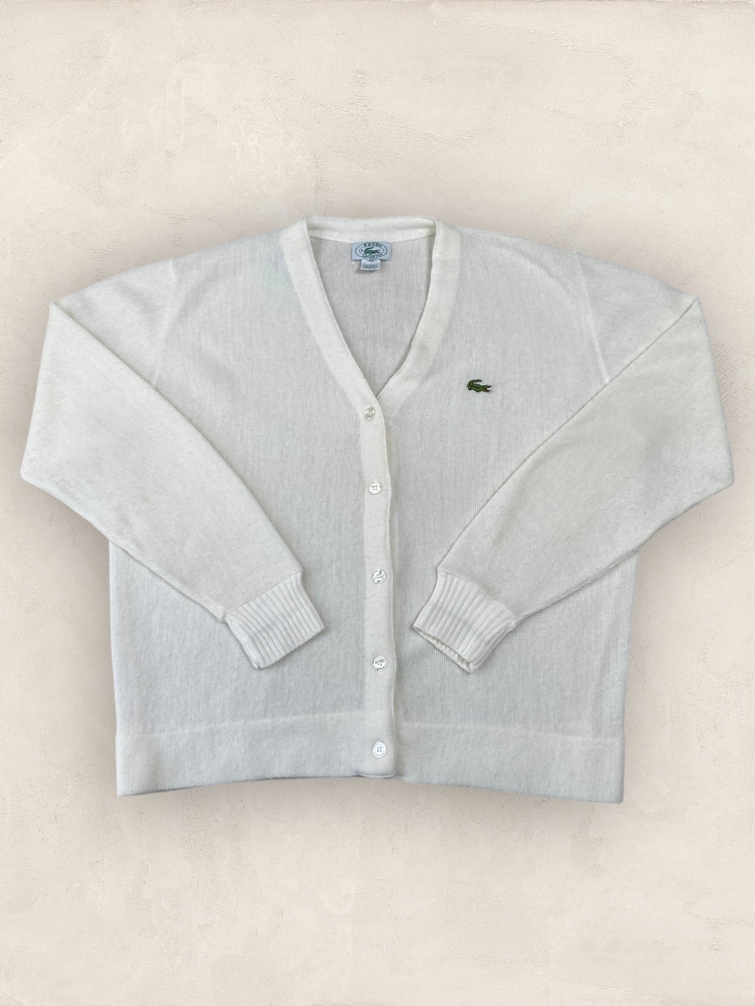Cardigan Femme Lacoste BLANC S Ref:2859 - BLANC - S - amifrip - Friperie en ligne et vêtements vintage