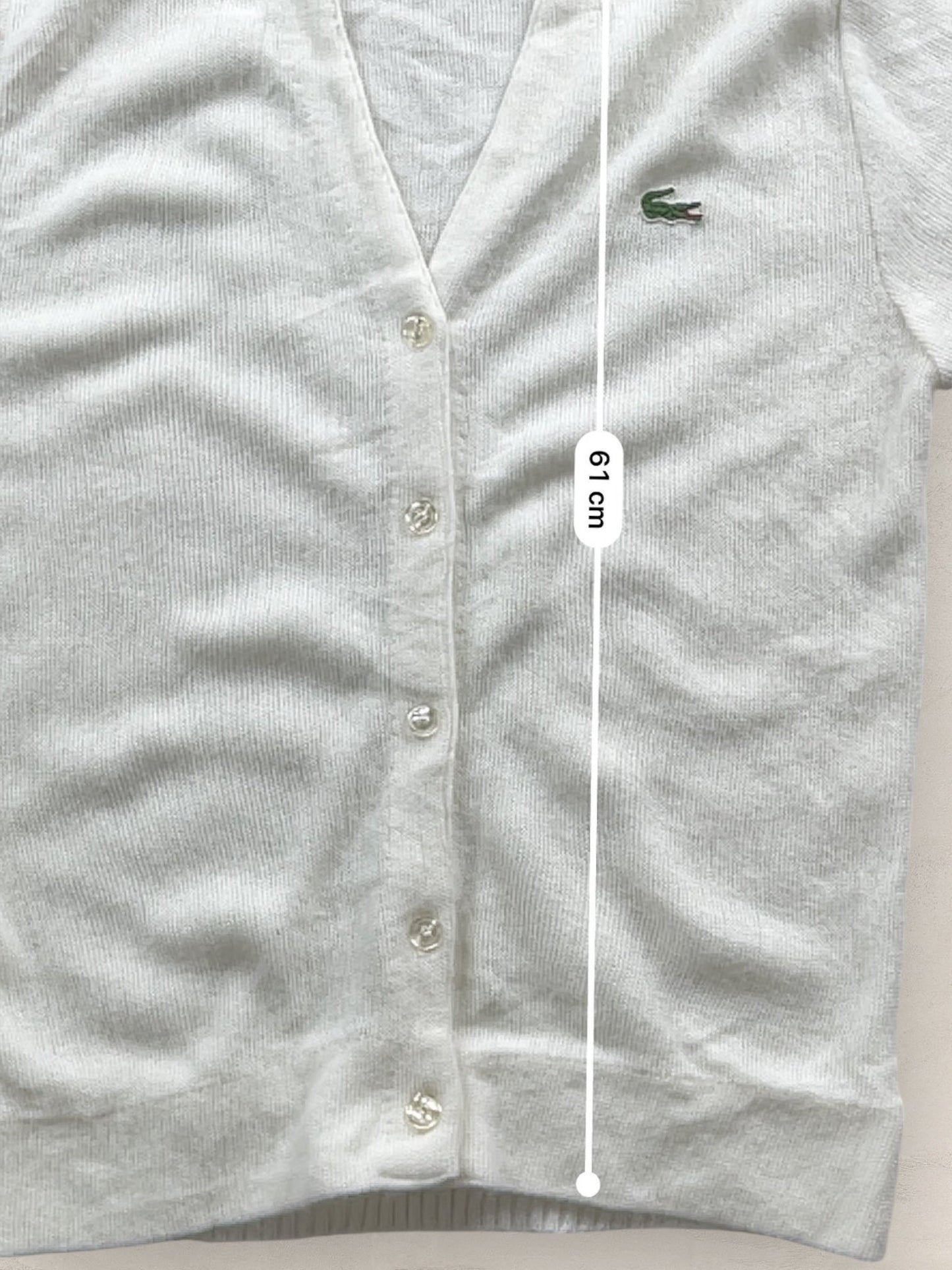 Cardigan Femme Lacoste Blanc S Ref:3100 - Blanc - S - amifrip
