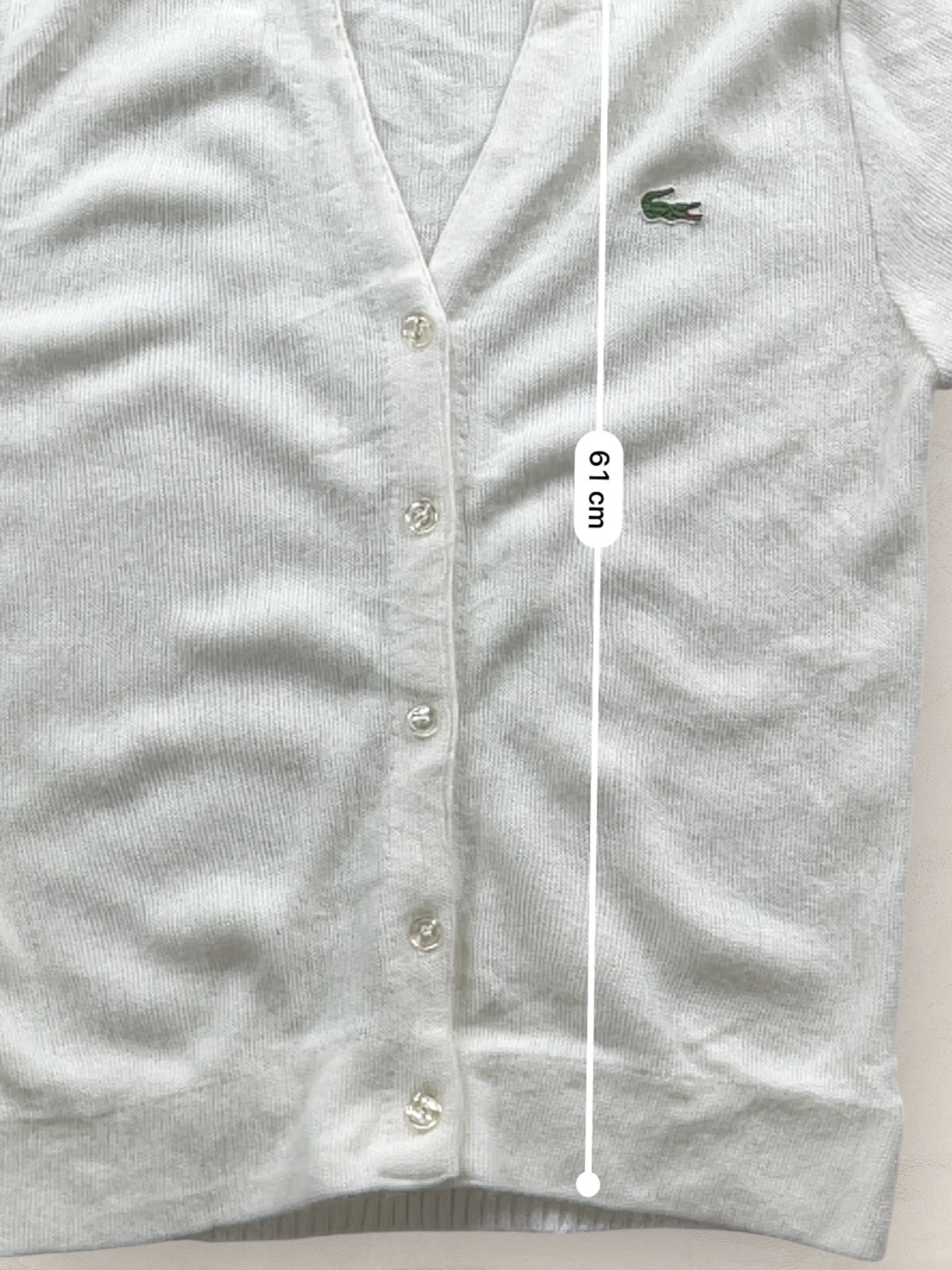Cardigan Femme Lacoste Blanc S Ref:3100 - Blanc - S - amifrip