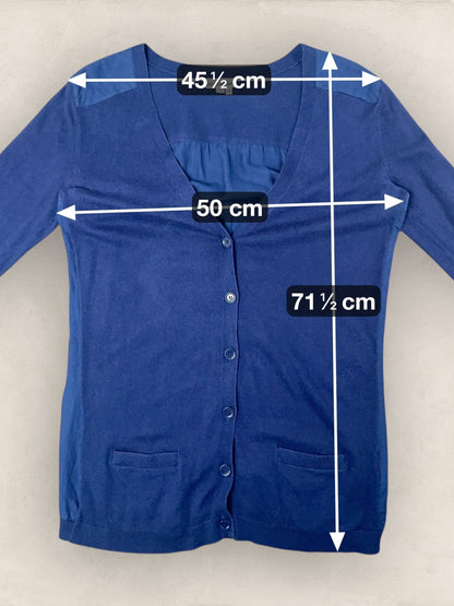 Cardigan Femme Lacoste Cachemire + Coton Bleu Marine L Ref:3872 - Bleu Marine - L - amifrip