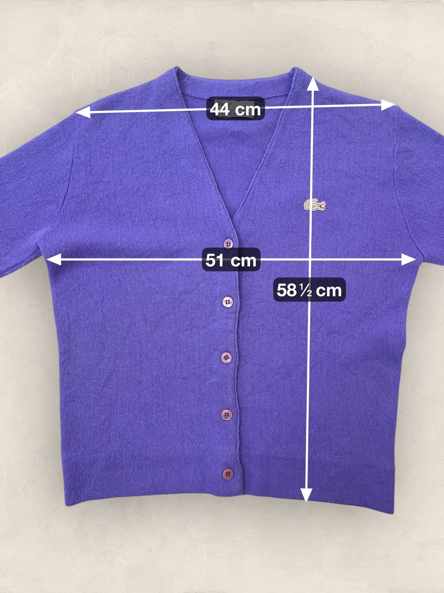 Cardigan Femme Lacoste Haymaker Violet M Ref:3981 - Violet - M - amifrip