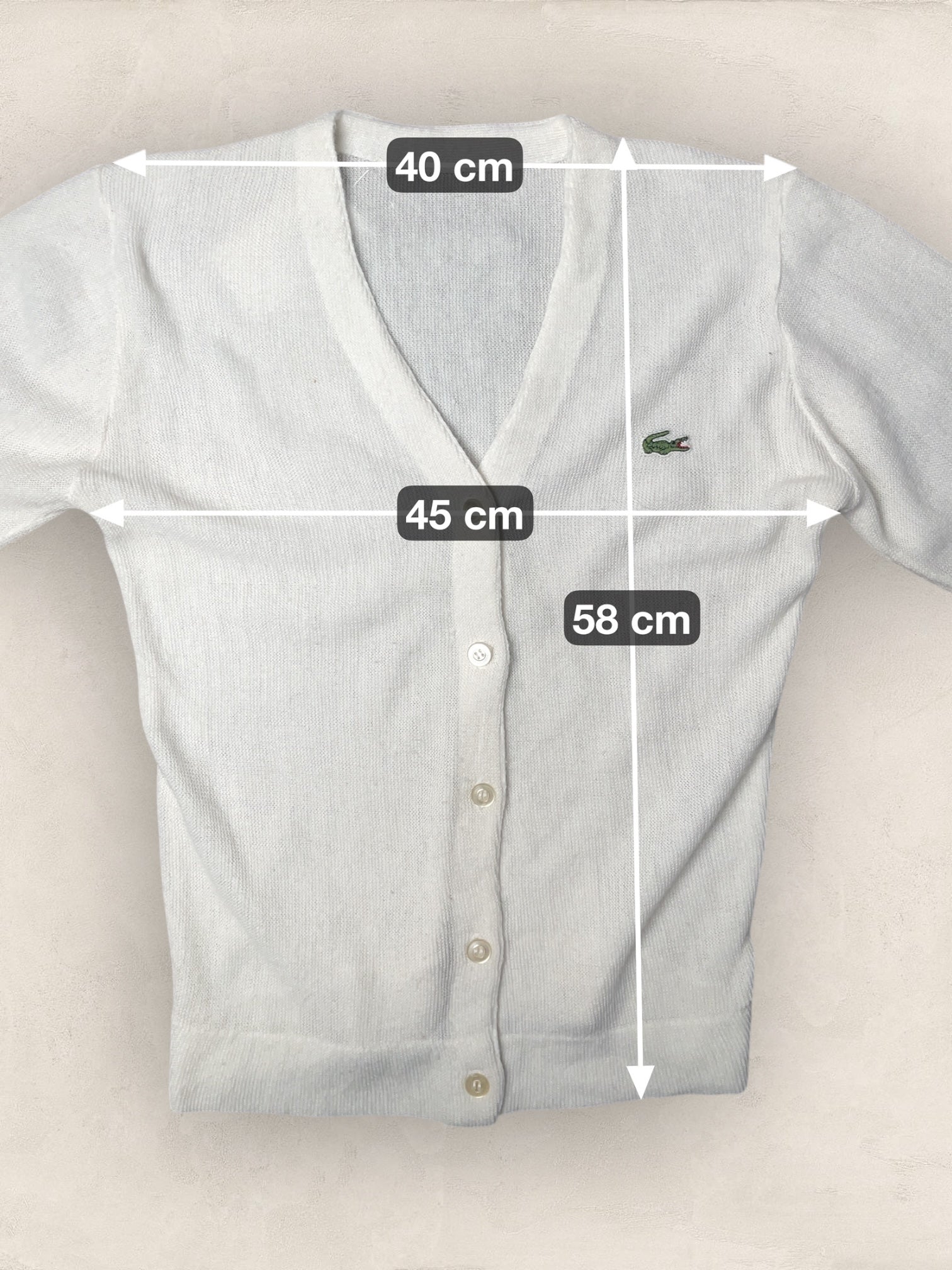 Cardigan Femme Lacoste Izod Blanc S Ref:3851 - Blanc - S - amifrip