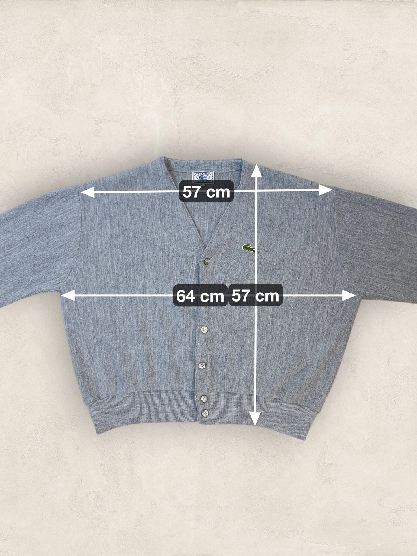 Cardigan Femme Lacoste Izod Gris XL Ref:3968 - Gris - XL - amifrip