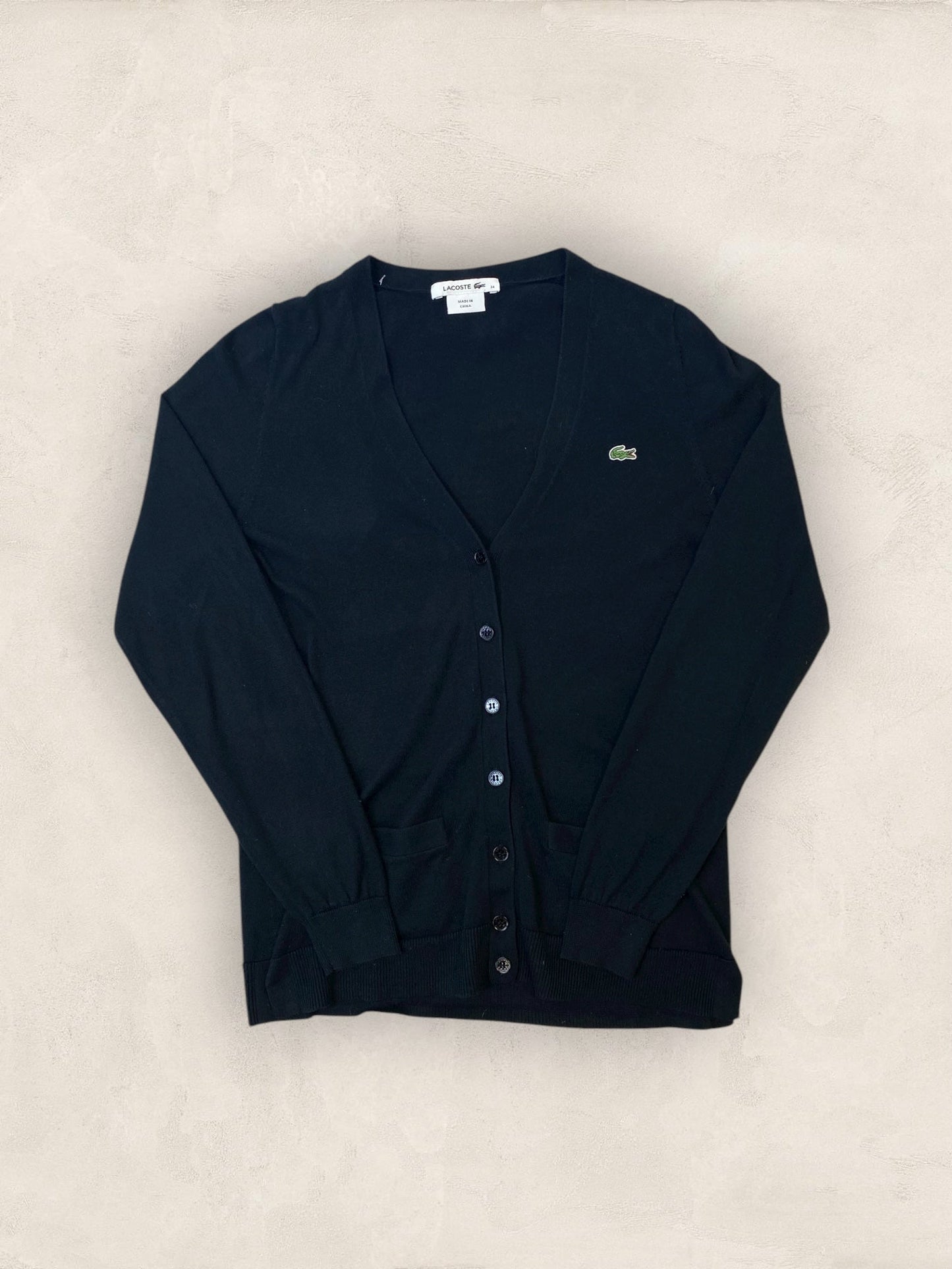 Cardigan Femme Lacoste Izod Noir S Ref:3966 - Noir - S - amifrip