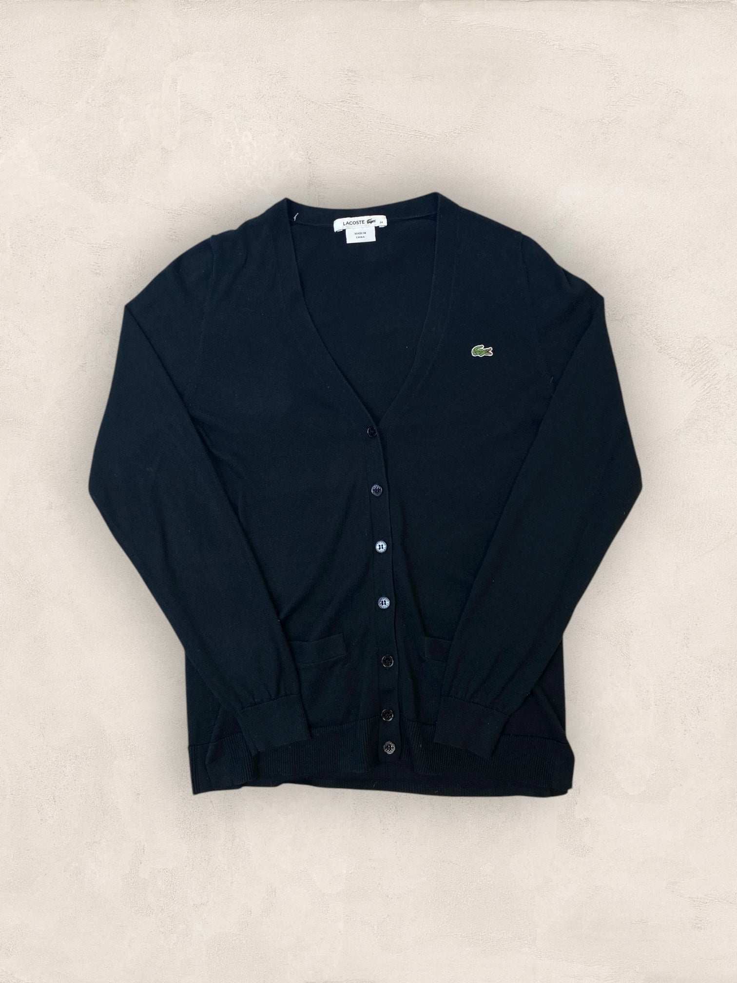 Cardigan Femme Lacoste Izod Noir S Ref:3966 - Noir - S - amifrip