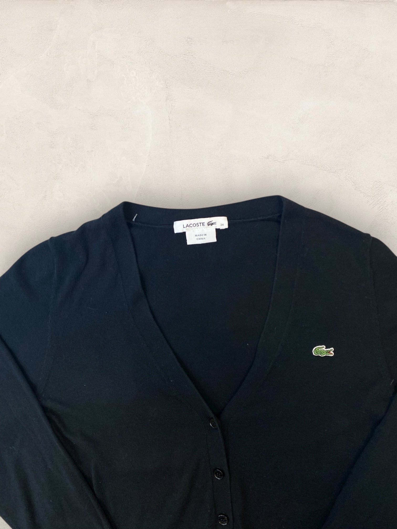 Cardigan Femme Lacoste Izod Noir S Ref:3966 - Noir - S - amifrip