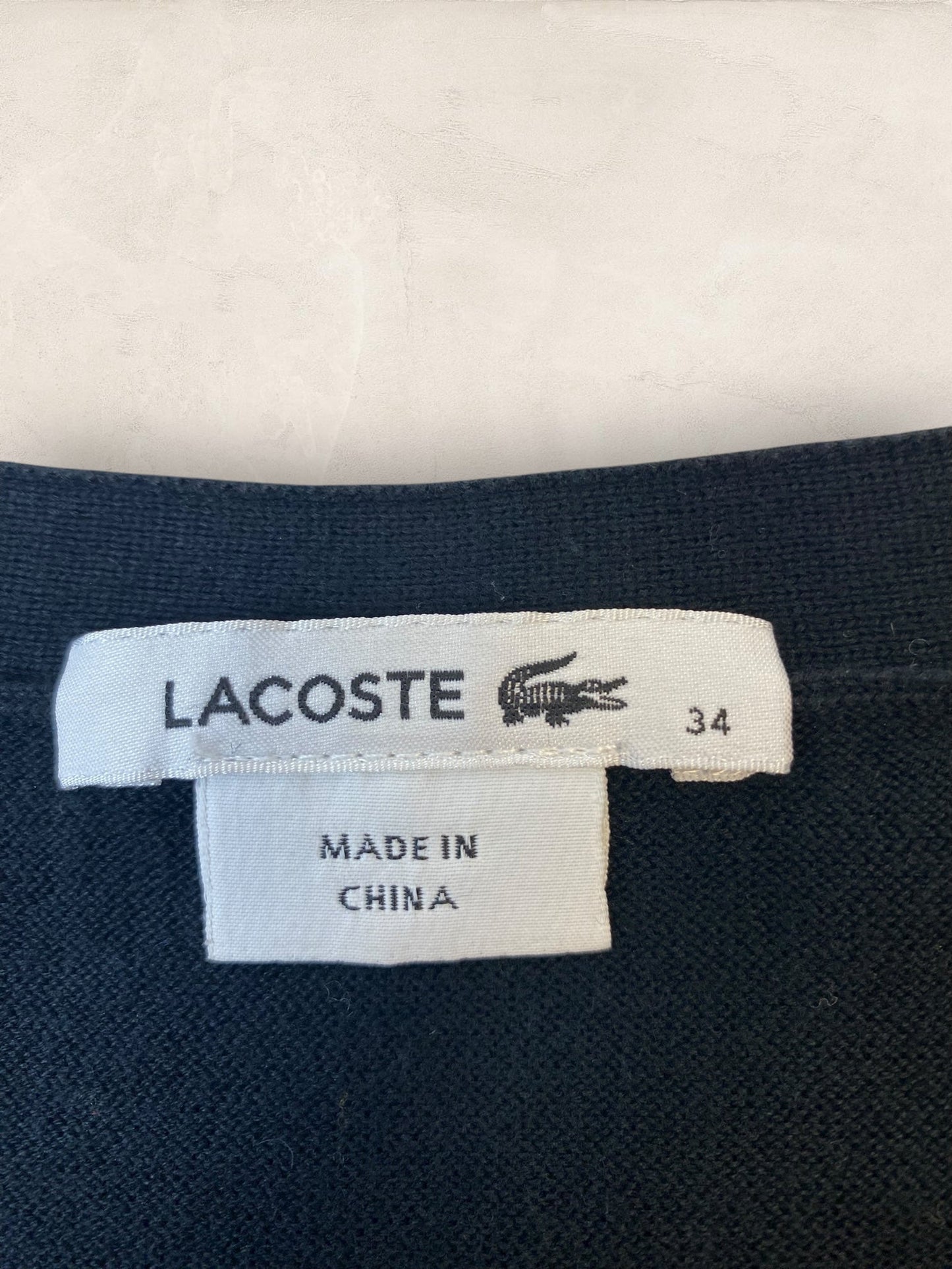 Cardigan Femme Lacoste Izod Noir S Ref:3966 - Noir - S - amifrip