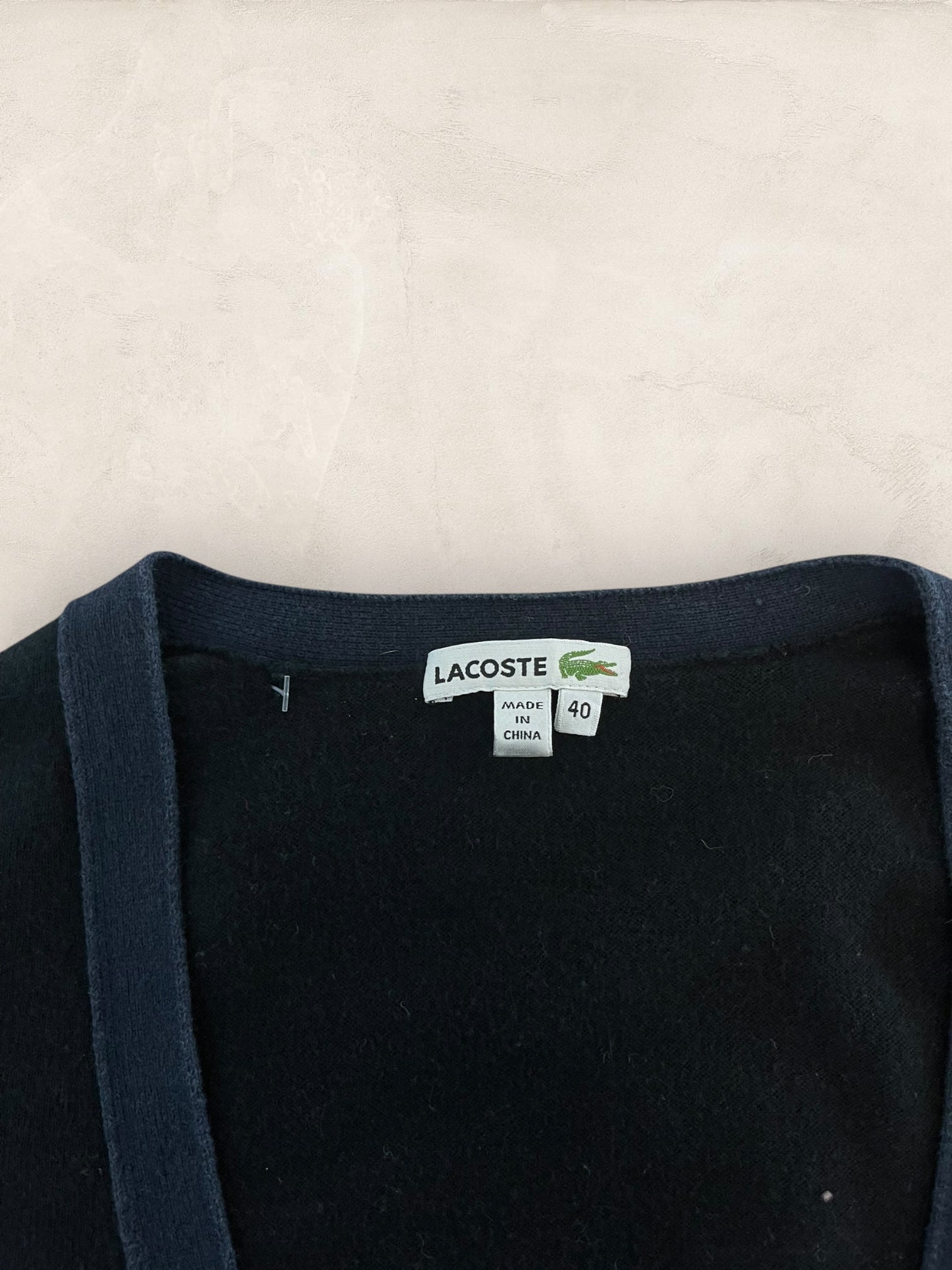 Cardigan Femme Lacoste Noir T:40 Ref:3815 - Noir - 40 - amifrip