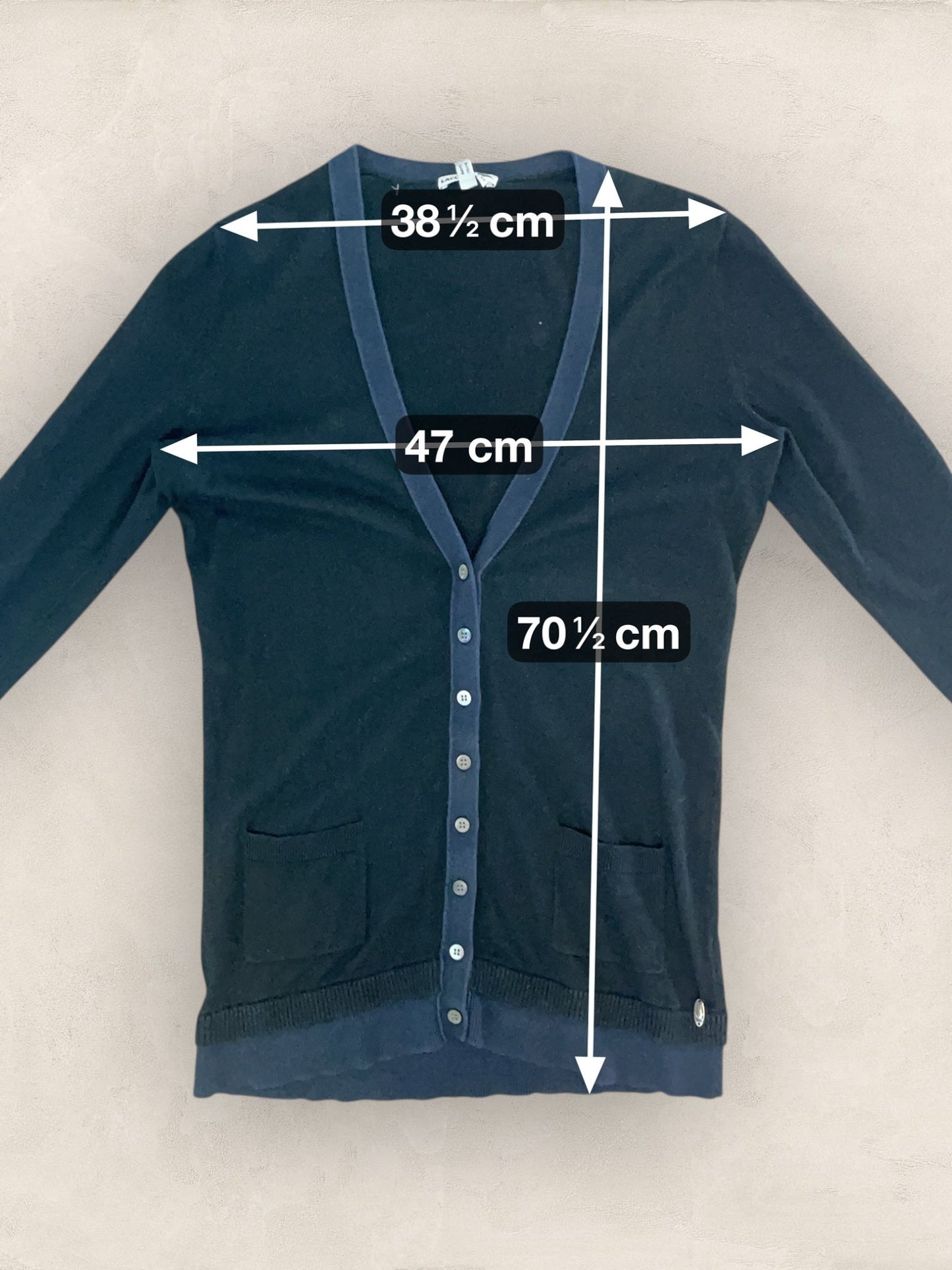 Cardigan Femme Lacoste Noir T:40 Ref:3815 - Noir - 40 - amifrip