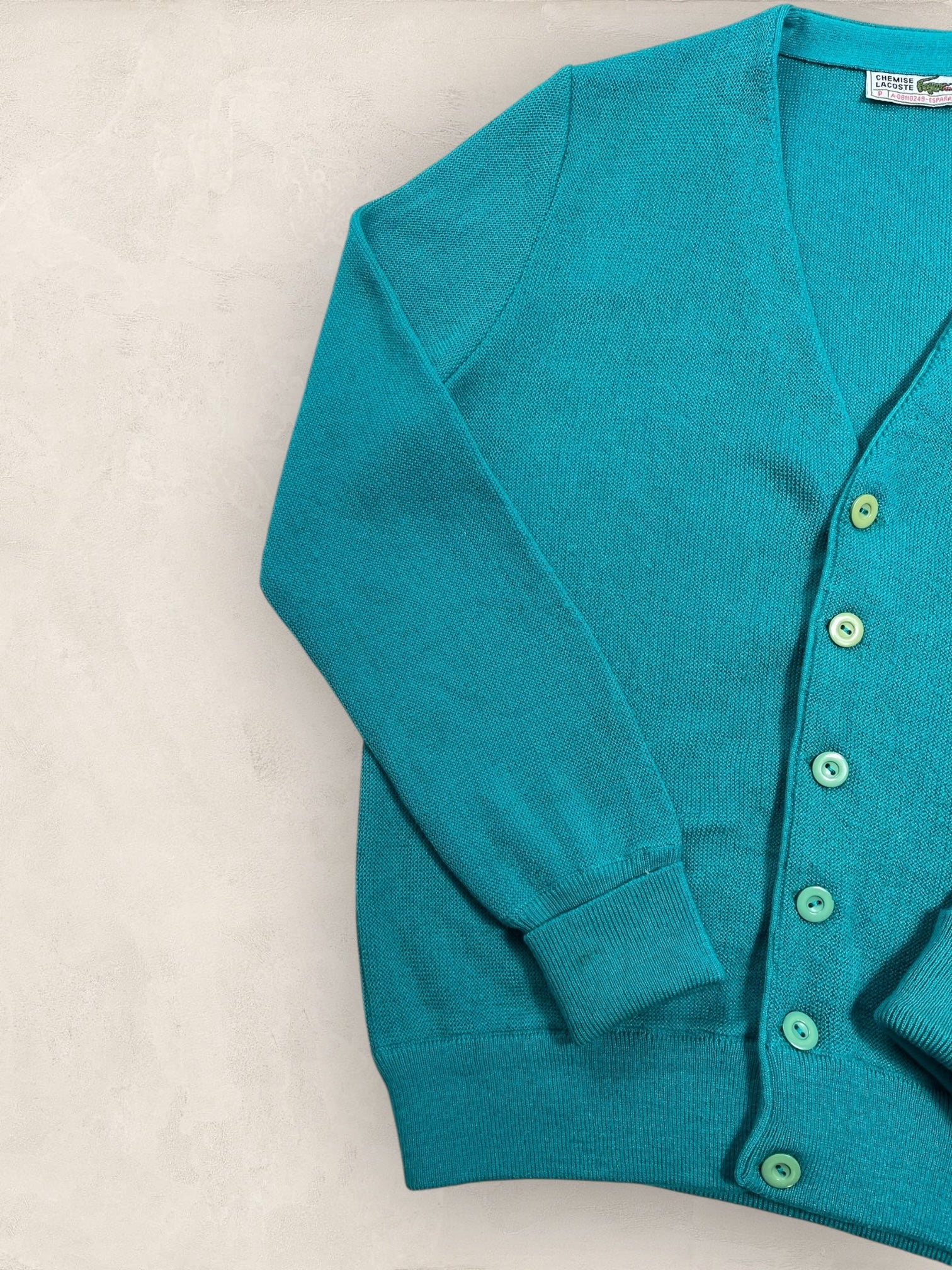 Cardigan Femme Lacoste Vert S Ref:3050 - Vert - S - amifrip - Friperie en ligne et vêtements vintage