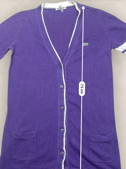 Cardigan Femme Lacoste Violet L Ref:3278 - Violet - L - amifrip