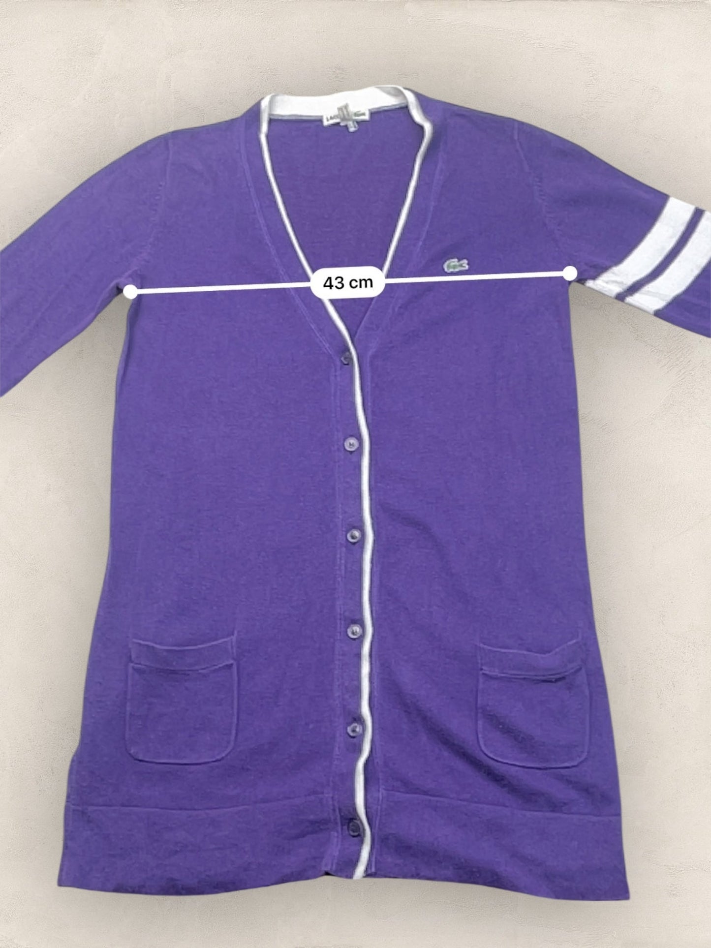 Cardigan Femme Lacoste Violet L Ref:3278 - Violet - L - amifrip