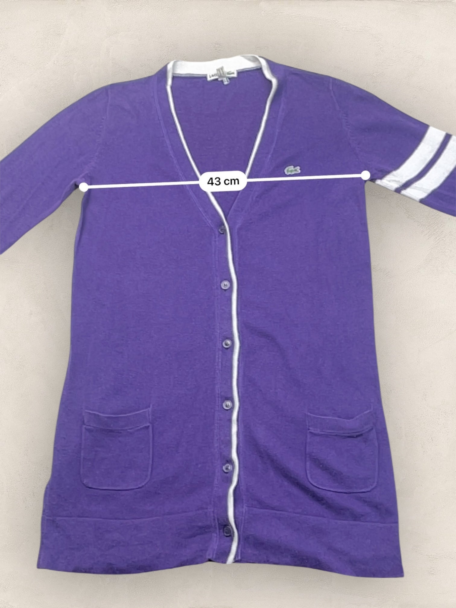 Cardigan Femme Lacoste Violet L Ref:3278 - Violet - L - amifrip