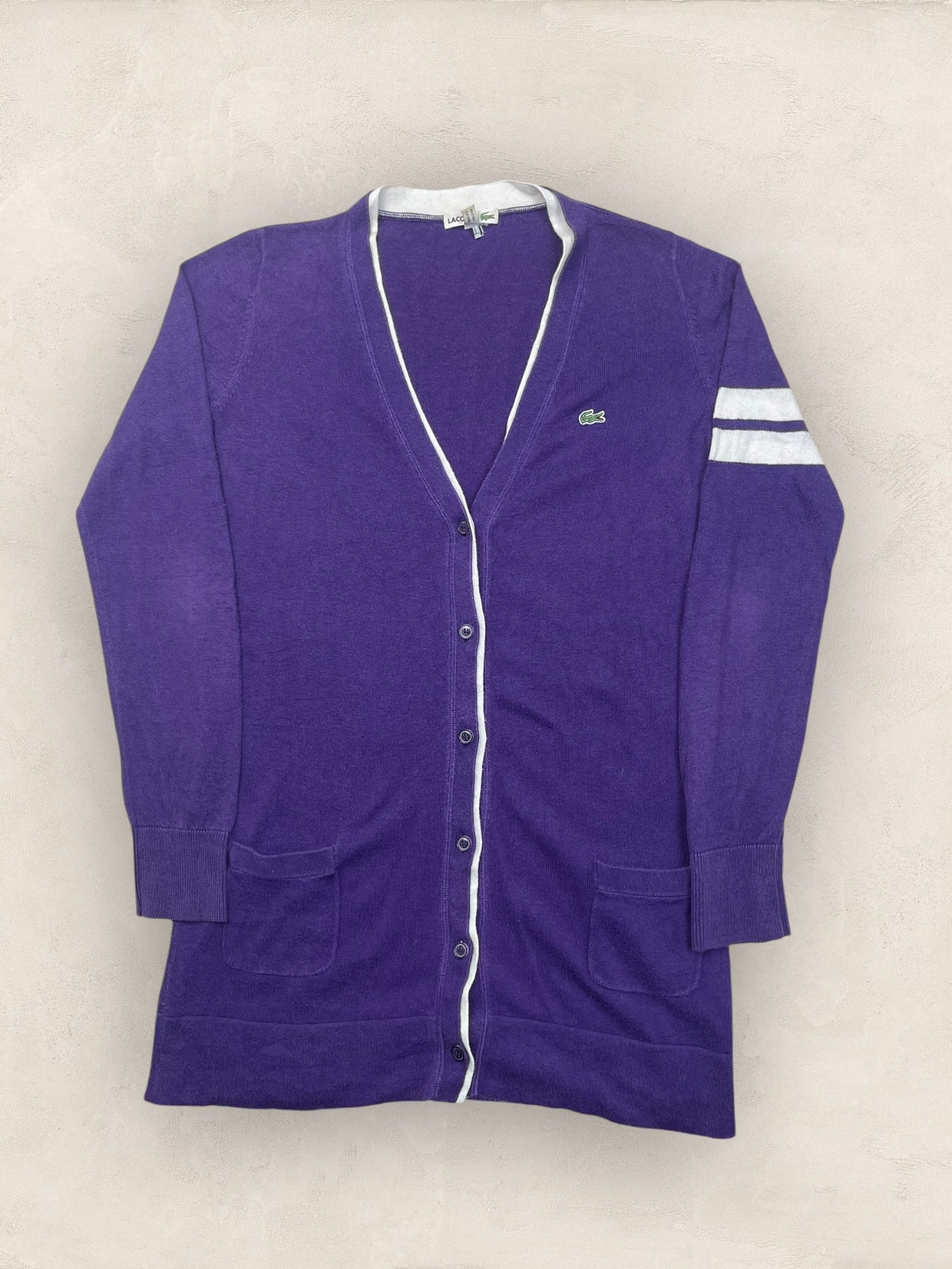 Cardigan Femme Lacoste Violet L Ref:3278 - Violet - L - amifrip
