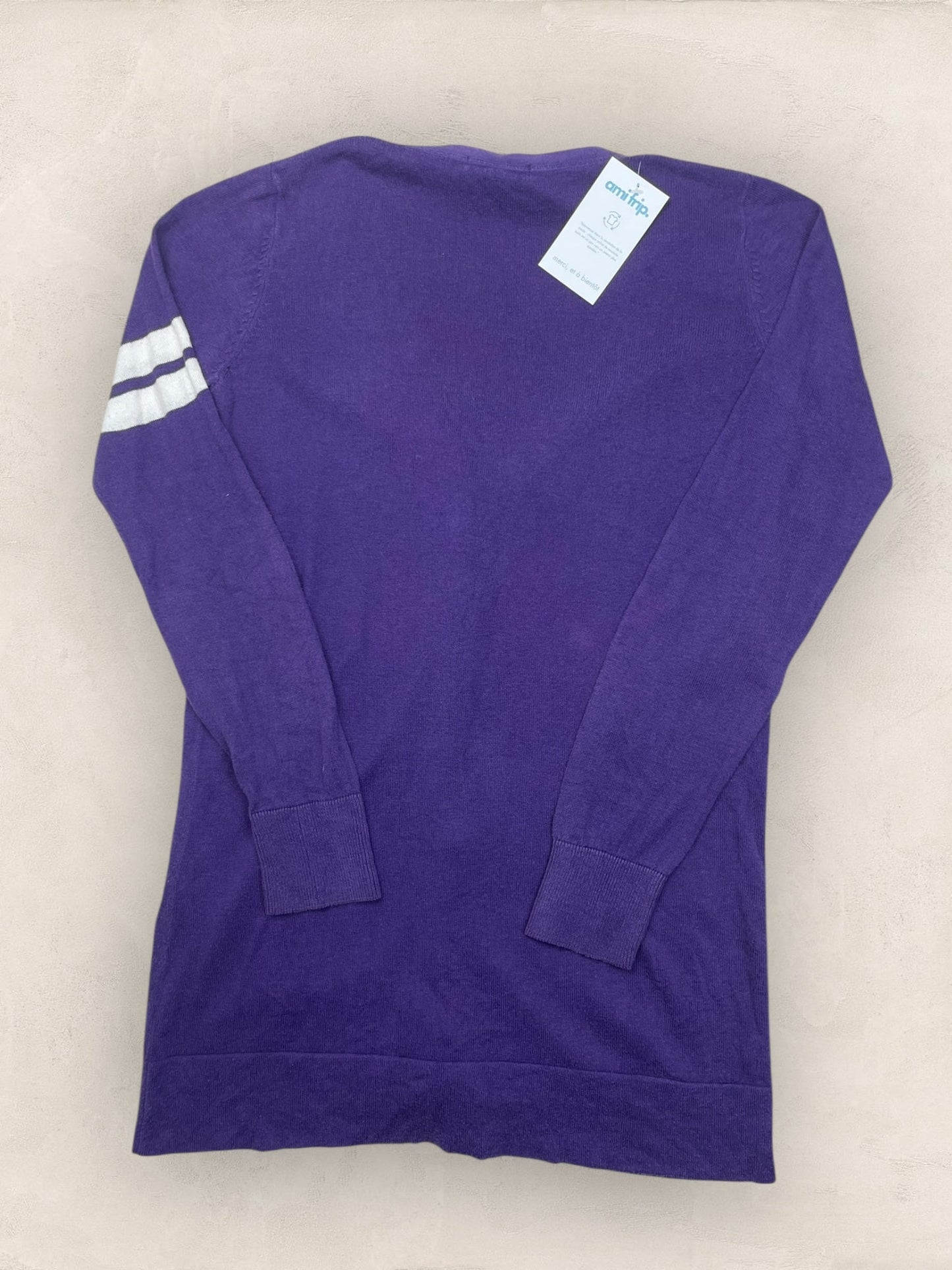 Cardigan Femme Lacoste Violet L Ref:3278 - Violet - L - amifrip
