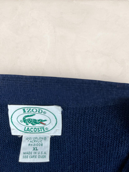 Cardigan Homme IZOD Lacoste Bleu Marine XL Ref:3308 - Bleu Marine - XL - amifrip