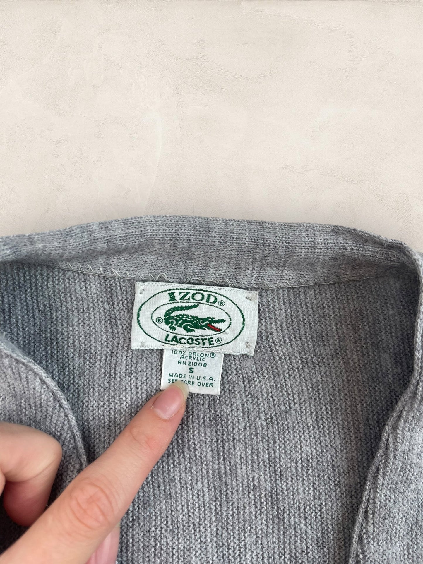 Cardigan Homme IZOD Lacoste Gris S Ref:3311 - Gris - S - amifrip