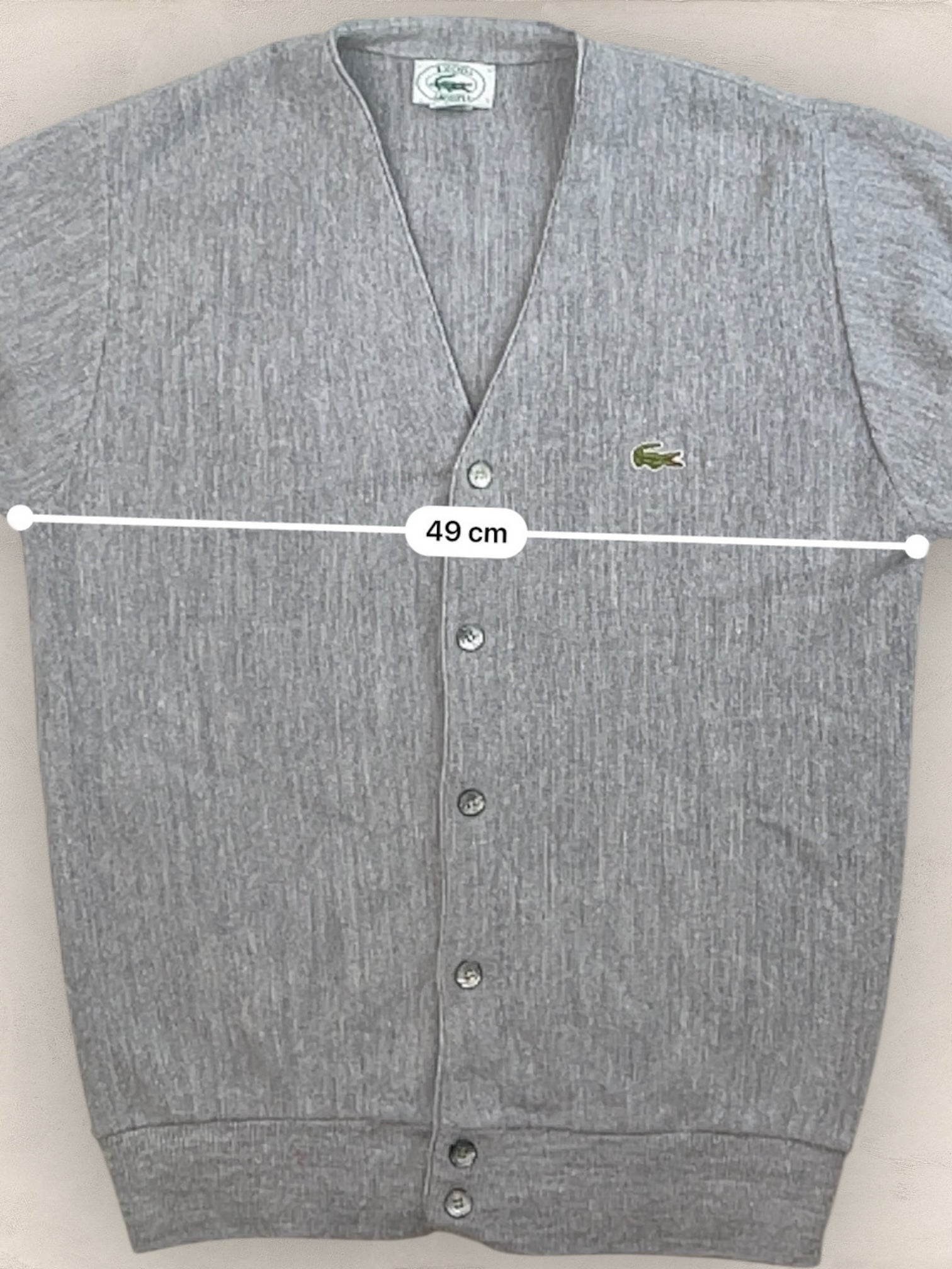 Cardigan Homme IZOD Lacoste Gris S Ref:3311 - Gris - S - amifrip