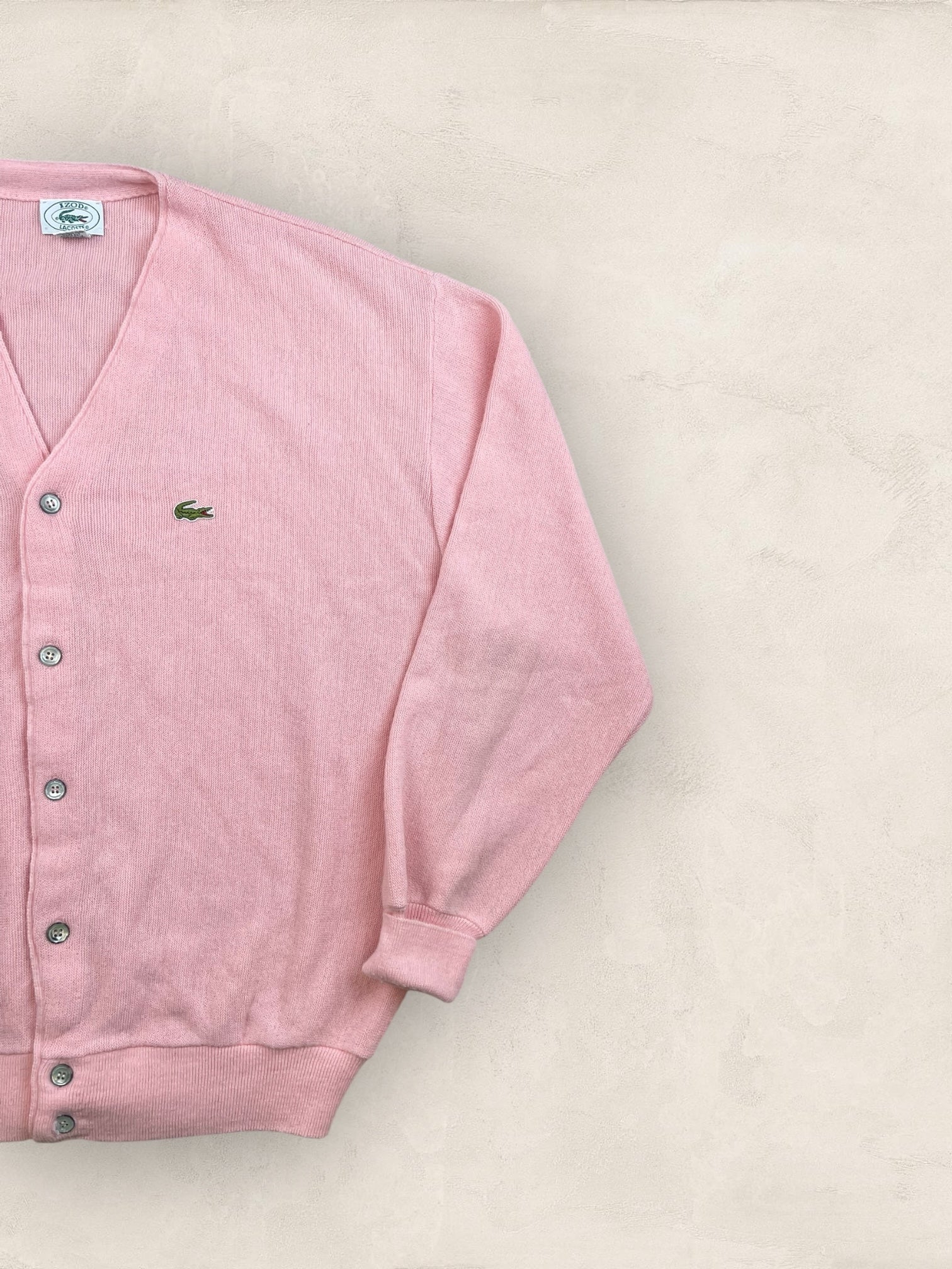 Cardigan Homme IZOD Lacoste Rose XL Ref:3318 - Rose - XL - amifrip
