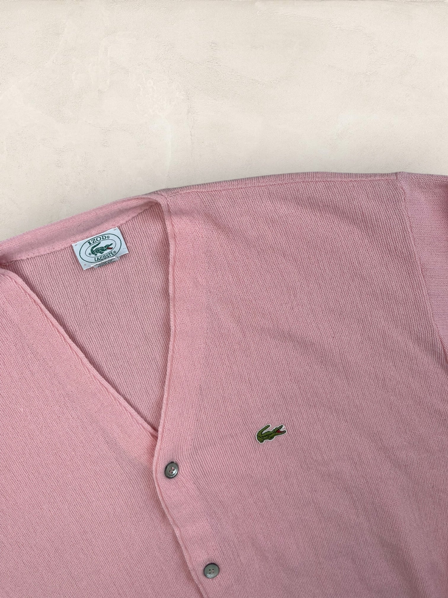 Cardigan Homme IZOD Lacoste Rose XL Ref:3318 - Rose - XL - amifrip