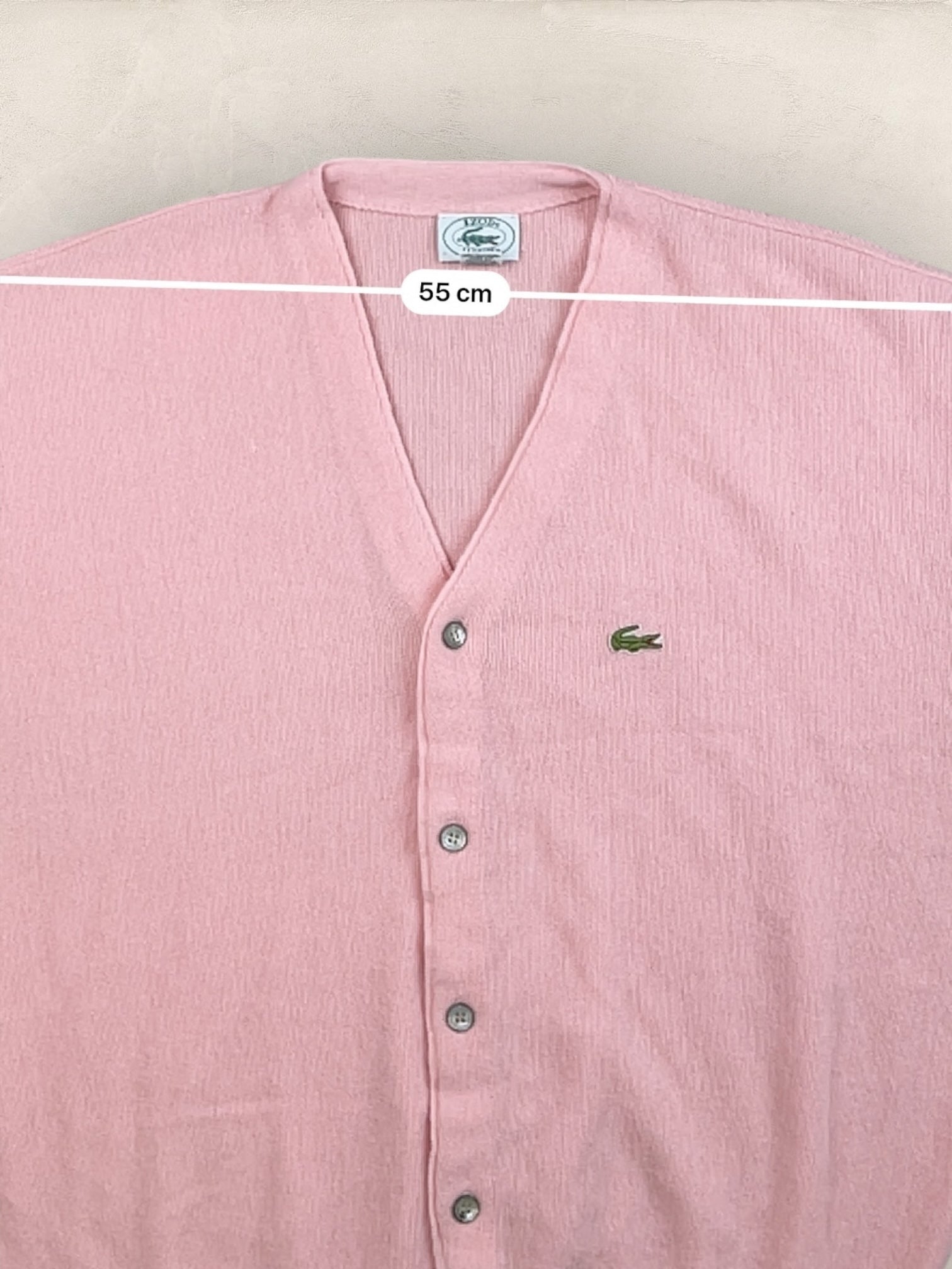 Cardigan Homme IZOD Lacoste Rose XL Ref:3318 - Rose - XL - amifrip