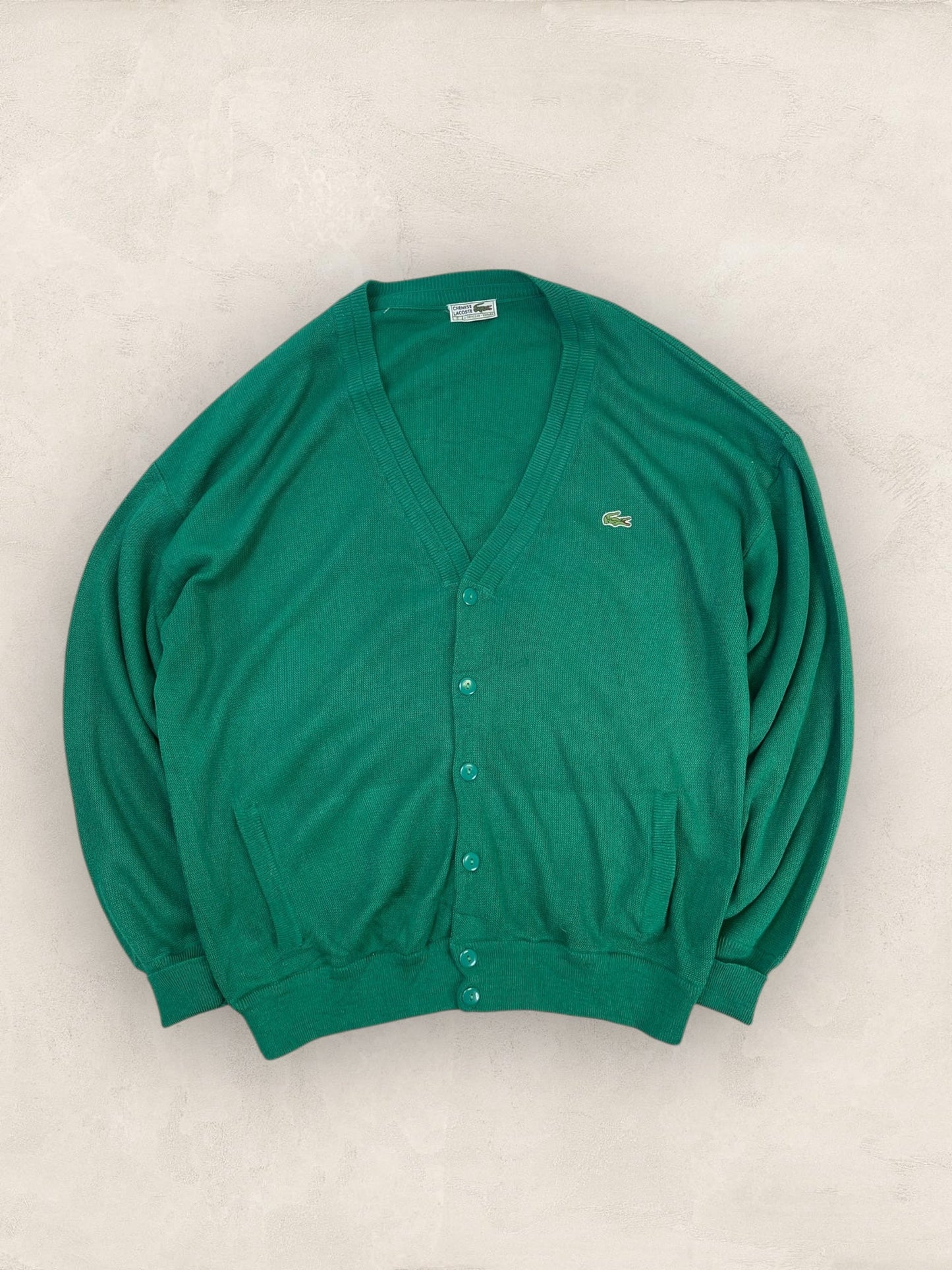 Cardigan Homme Lacoste 2XL Ref:3993 - VERT - 2XL - amifrip