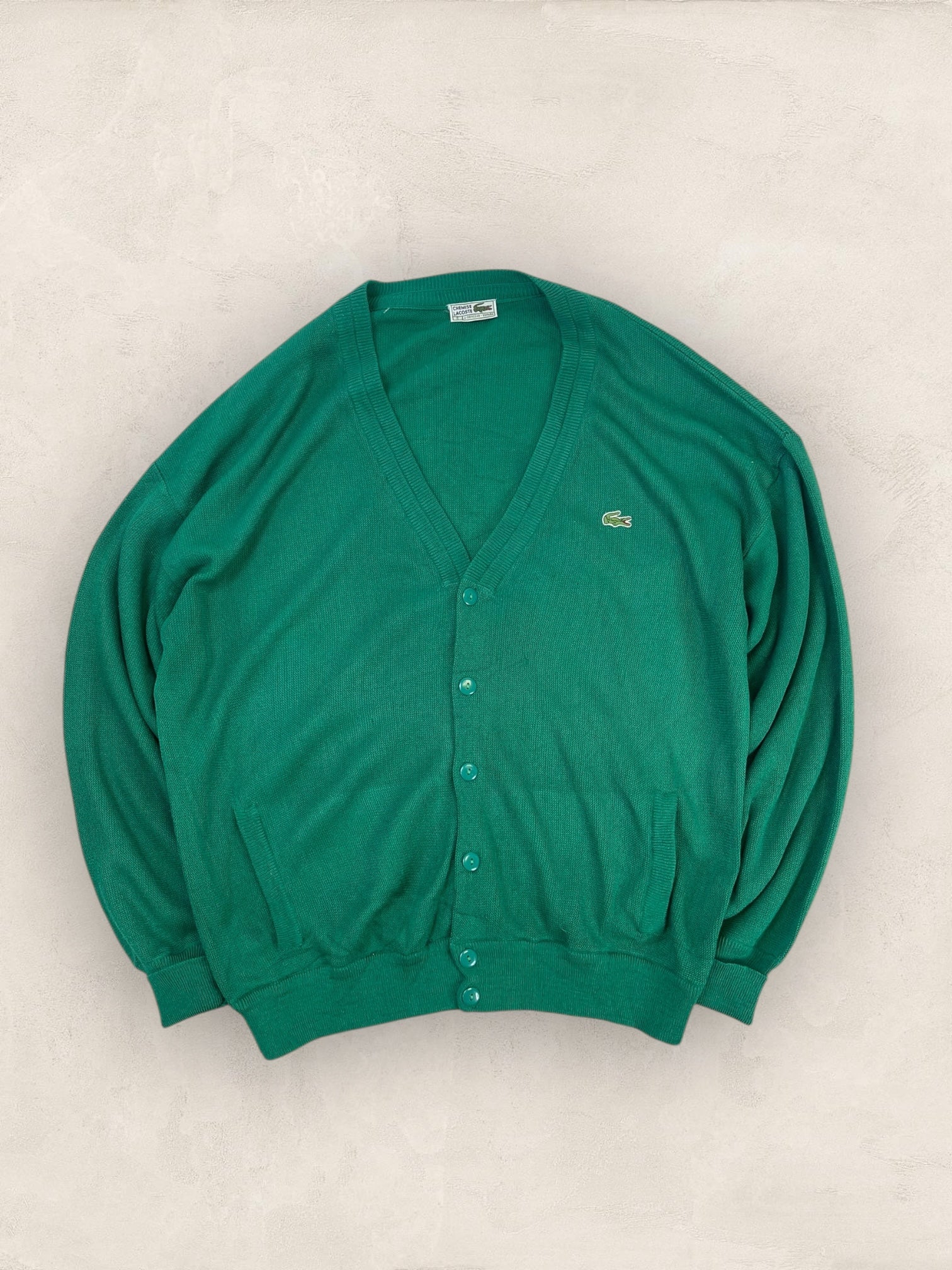 Cardigan Homme Lacoste 2XL Ref:3993 - VERT - 2XL - amifrip