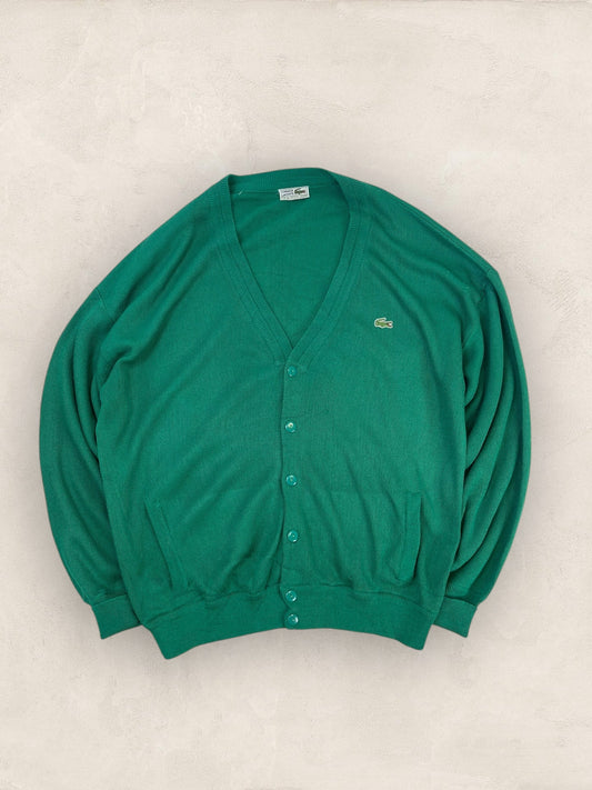 Cardigan Homme Lacoste 2XL Ref:3993 - VERT - 2XL - amifrip