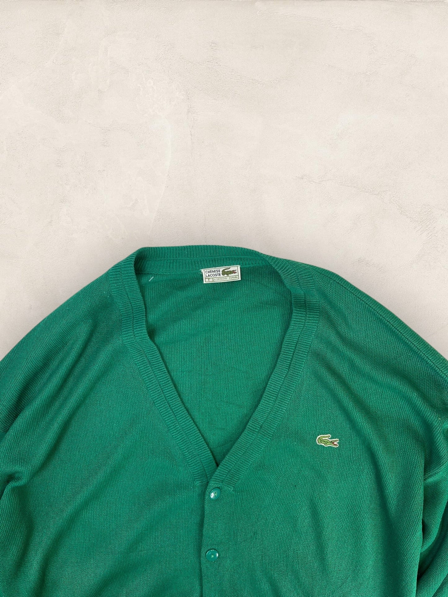 Cardigan Homme Lacoste 2XL Ref:3993 - VERT - 2XL - amifrip
