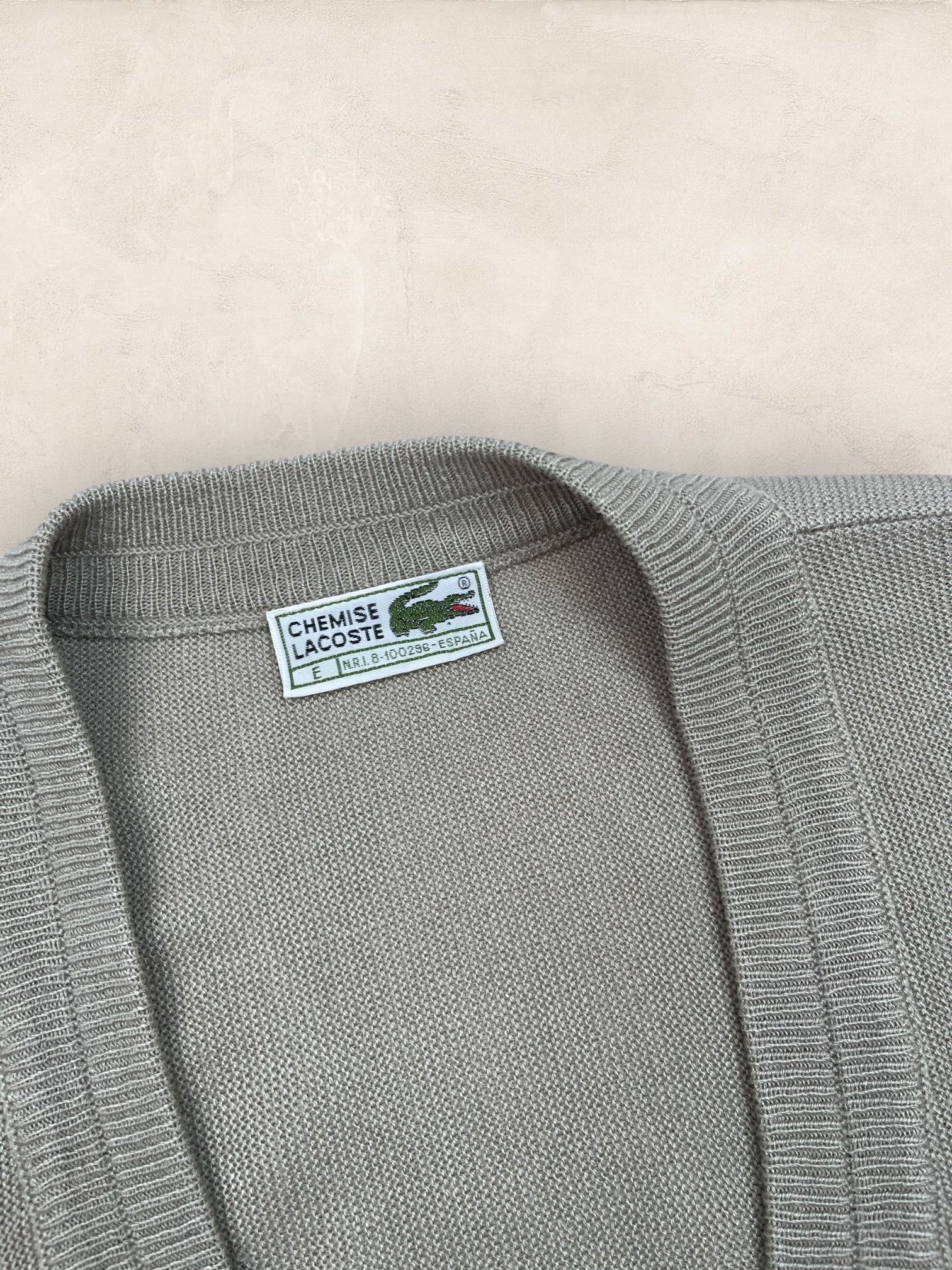 Cardigan Homme Lacoste Beige XL Ref:3370 - Beige - XL - amifrip