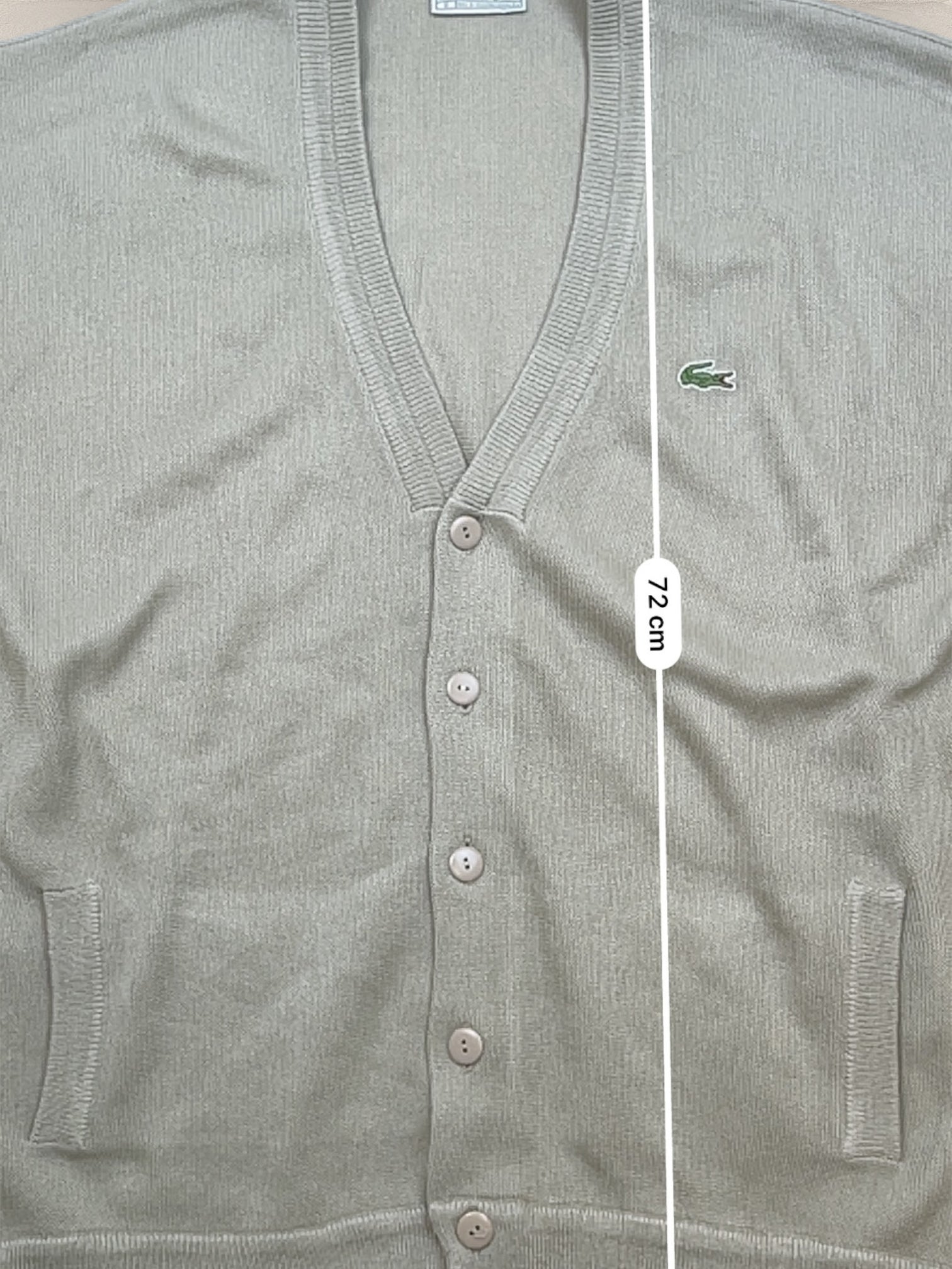 Cardigan Homme Lacoste Beige XL Ref:3370 - Beige - XL - amifrip