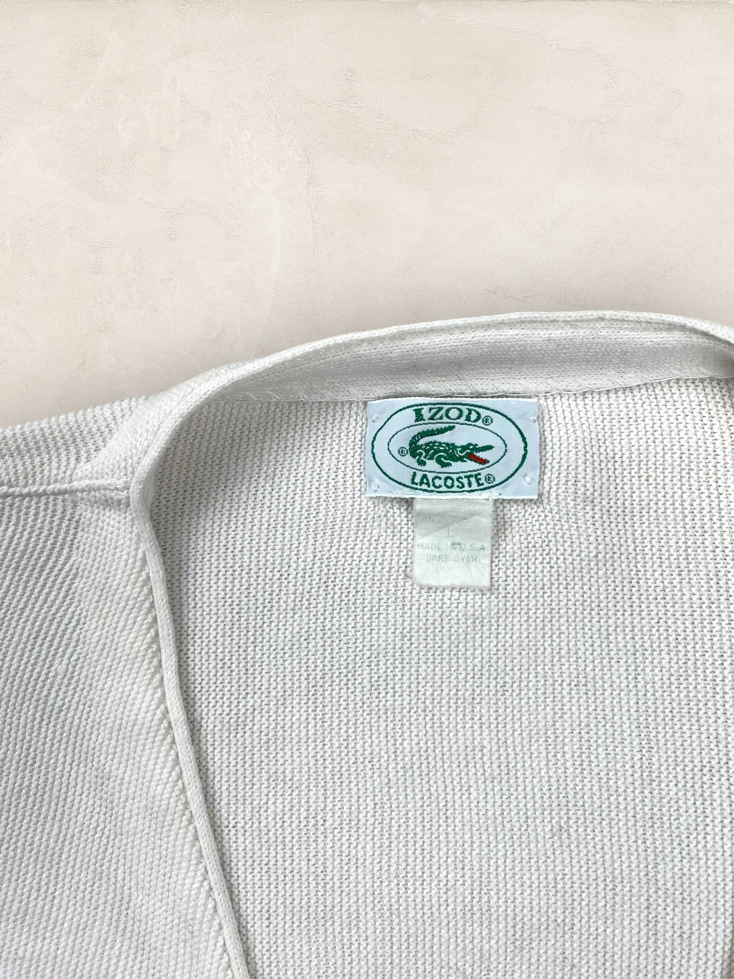 Cardigan Homme Lacoste Blanc L Ref:3169 - Blanc - L - amifrip