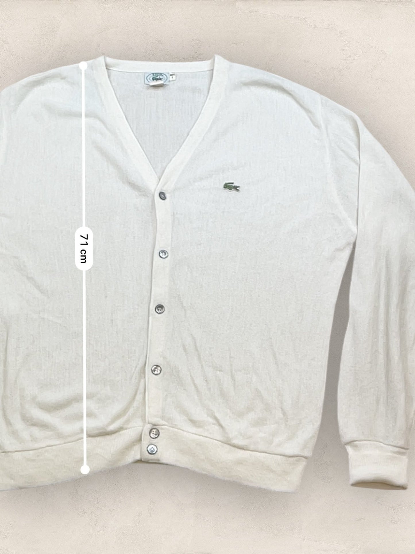 Cardigan Homme Lacoste Blanc L Ref:3259 - Blanc - L - amifrip