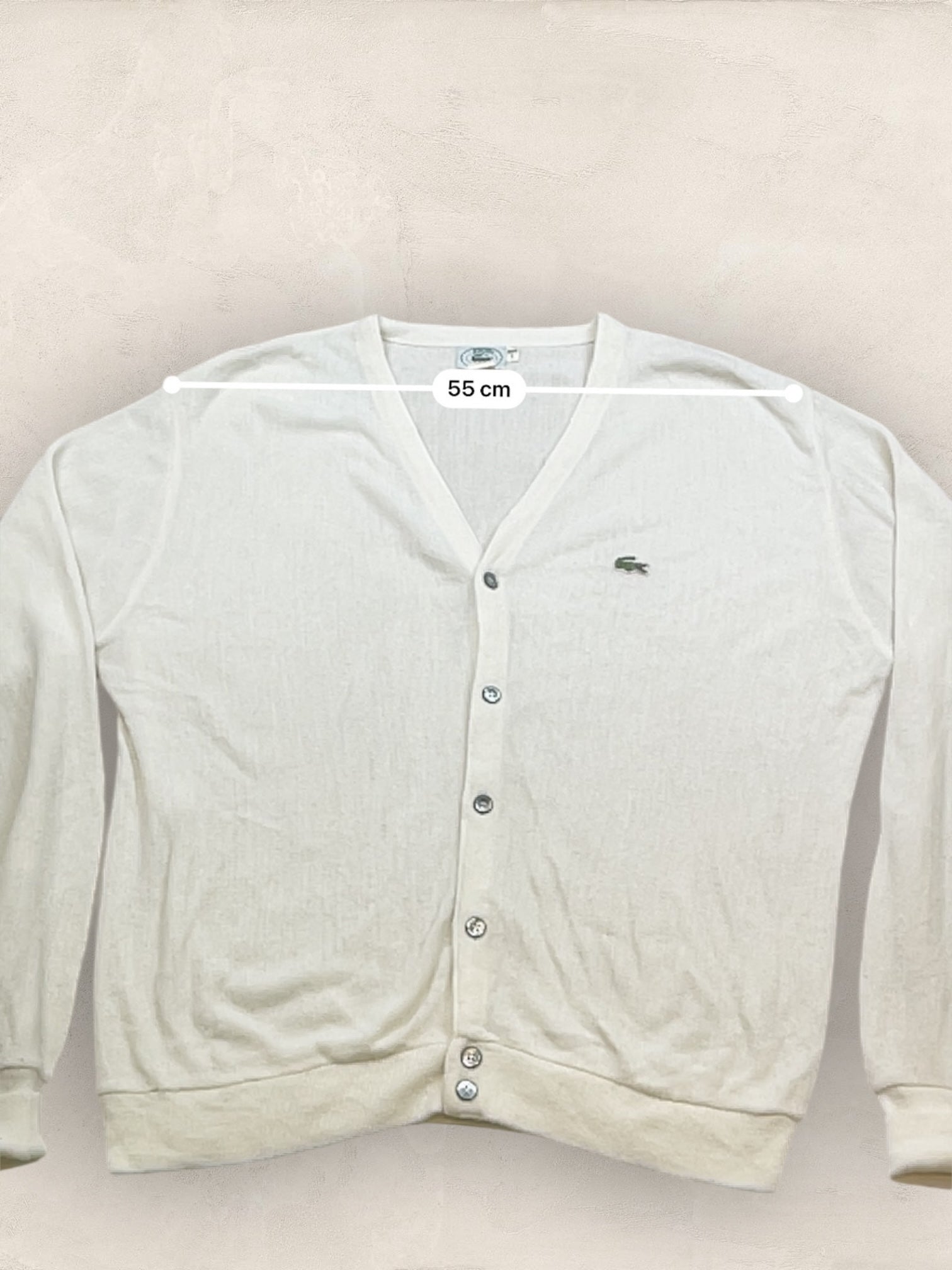 Cardigan Homme Lacoste Blanc L Ref:3259 - Blanc - L - amifrip