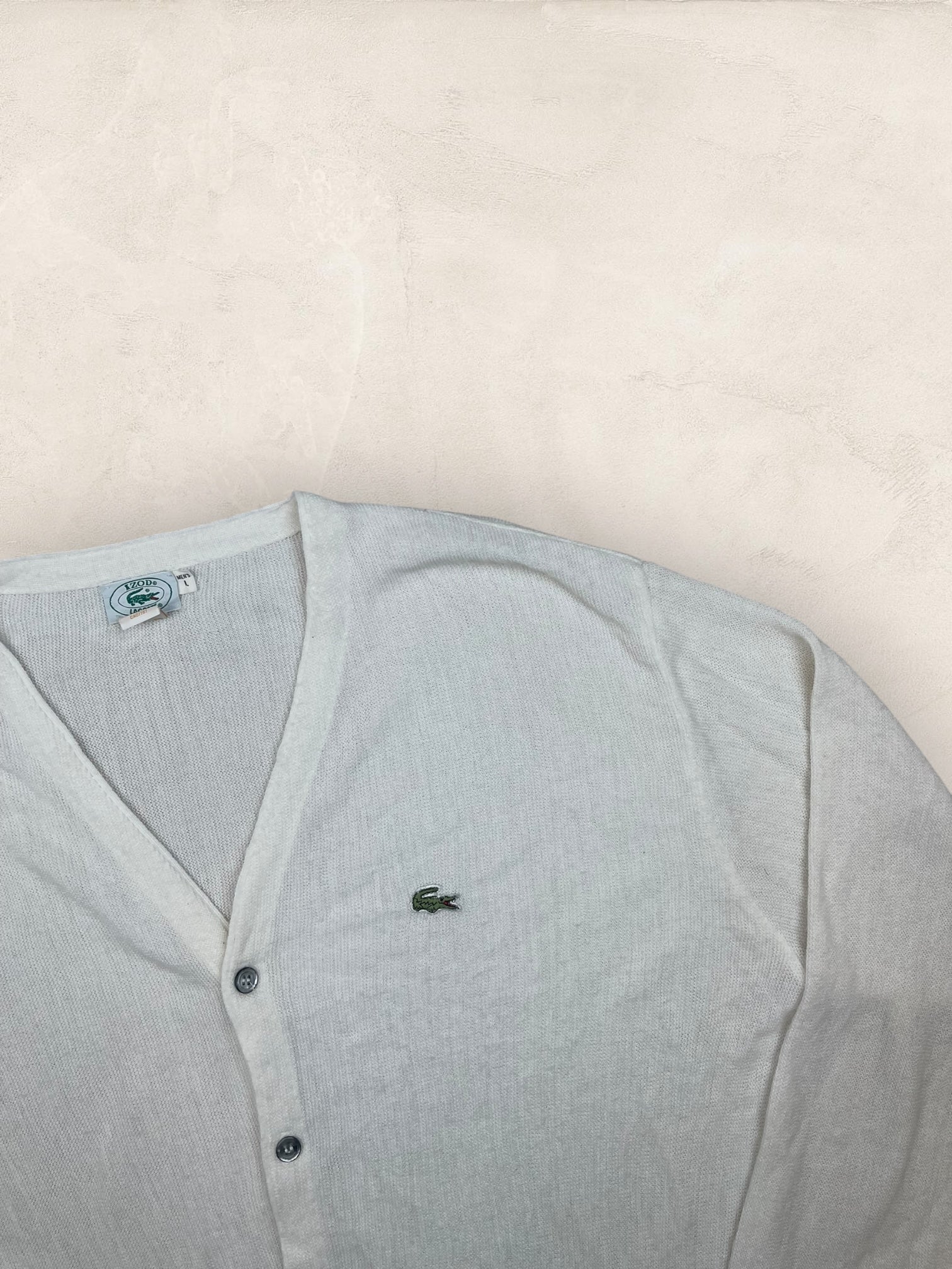 Cardigan Homme Lacoste Blanc L Ref:3259 - Blanc - L - amifrip