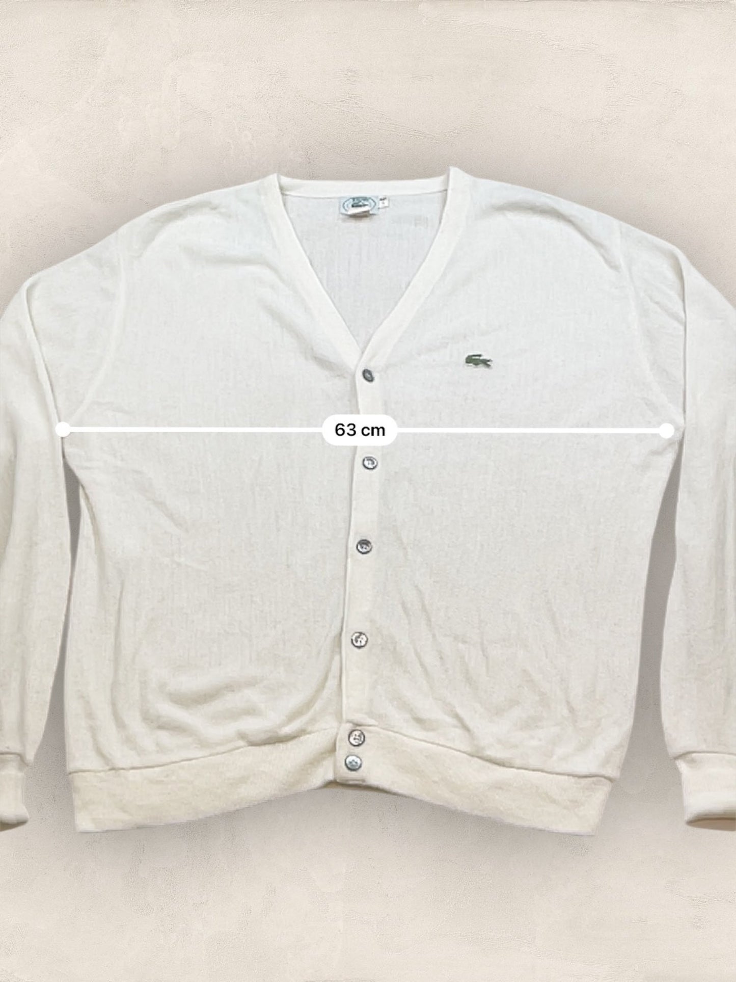 Cardigan Homme Lacoste Blanc L Ref:3259 - Blanc - L - amifrip