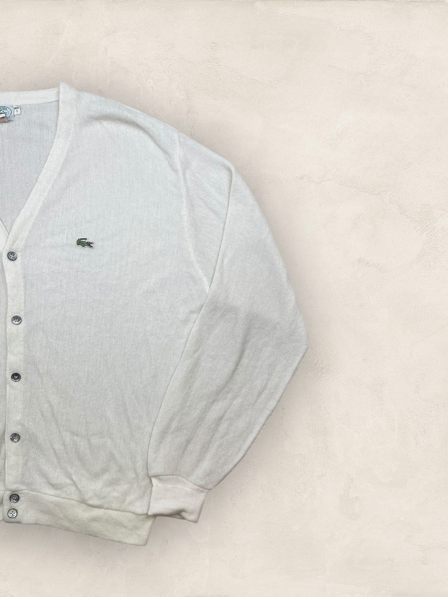 Cardigan Homme Lacoste Blanc L Ref:3259 - Blanc - L - amifrip