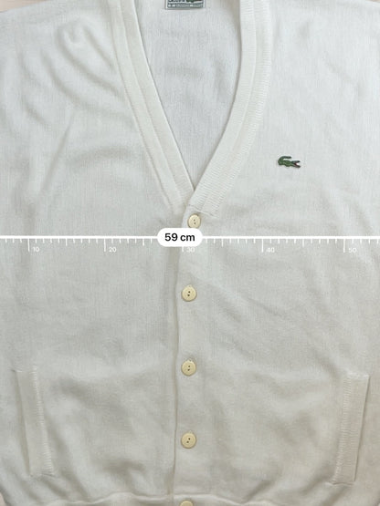Cardigan Homme Lacoste Blanc L Ref:3298 - Blanc - L - amifrip