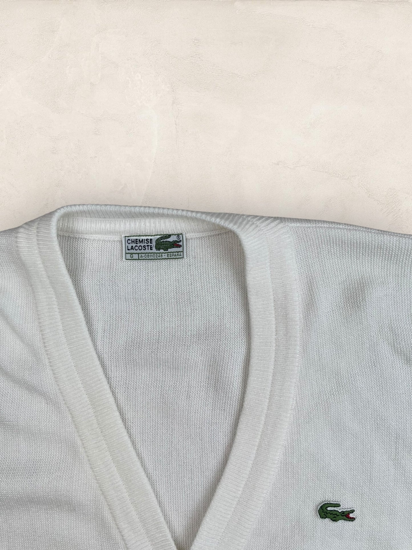 Cardigan Homme Lacoste Blanc L Ref:3298 - Blanc - L - amifrip