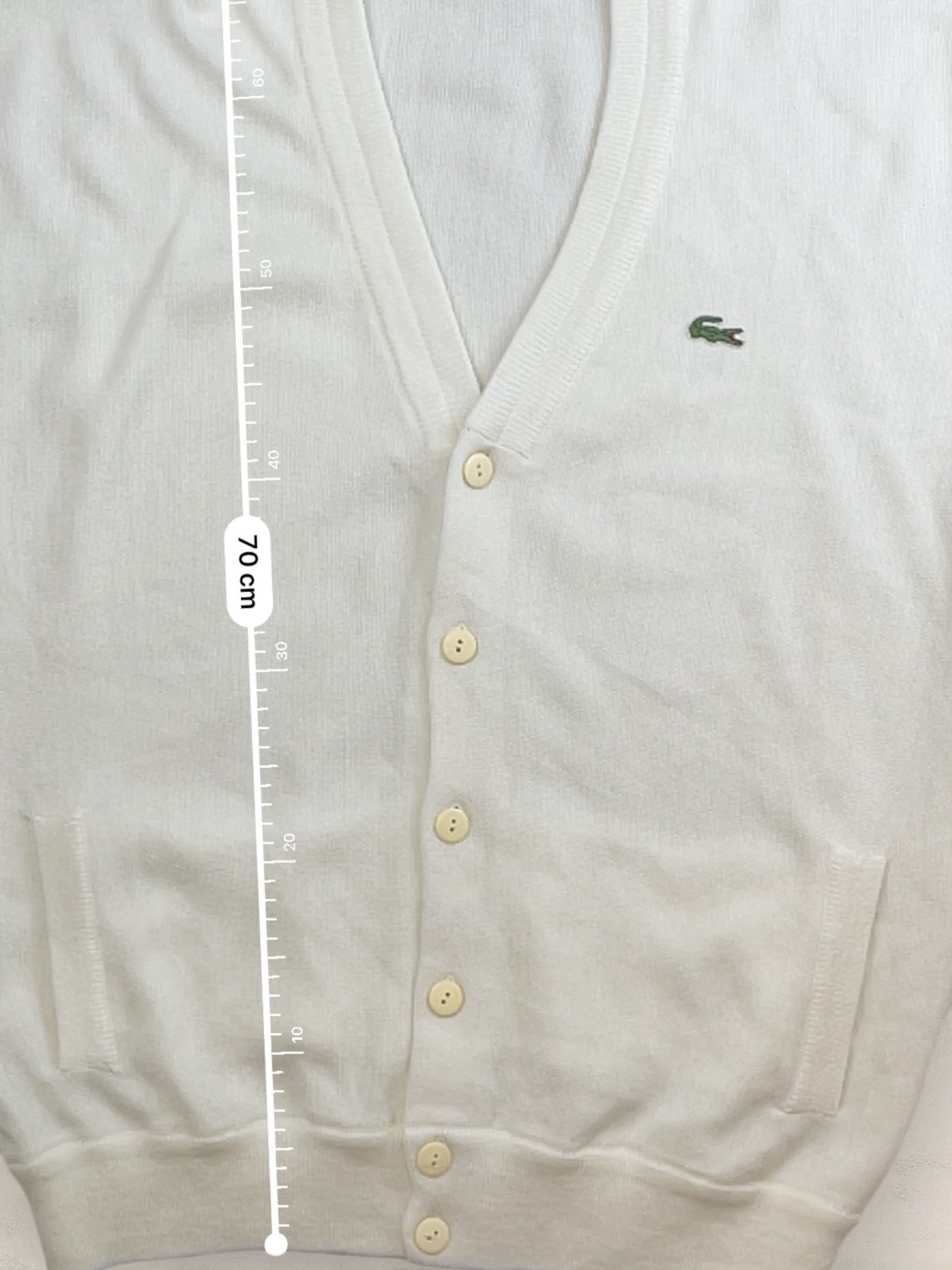 Cardigan Homme Lacoste Blanc L Ref:3298 - Blanc - L - amifrip