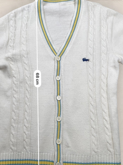 Cardigan Homme Lacoste Blanc M Ref:3176 - Blanc - M - amifrip