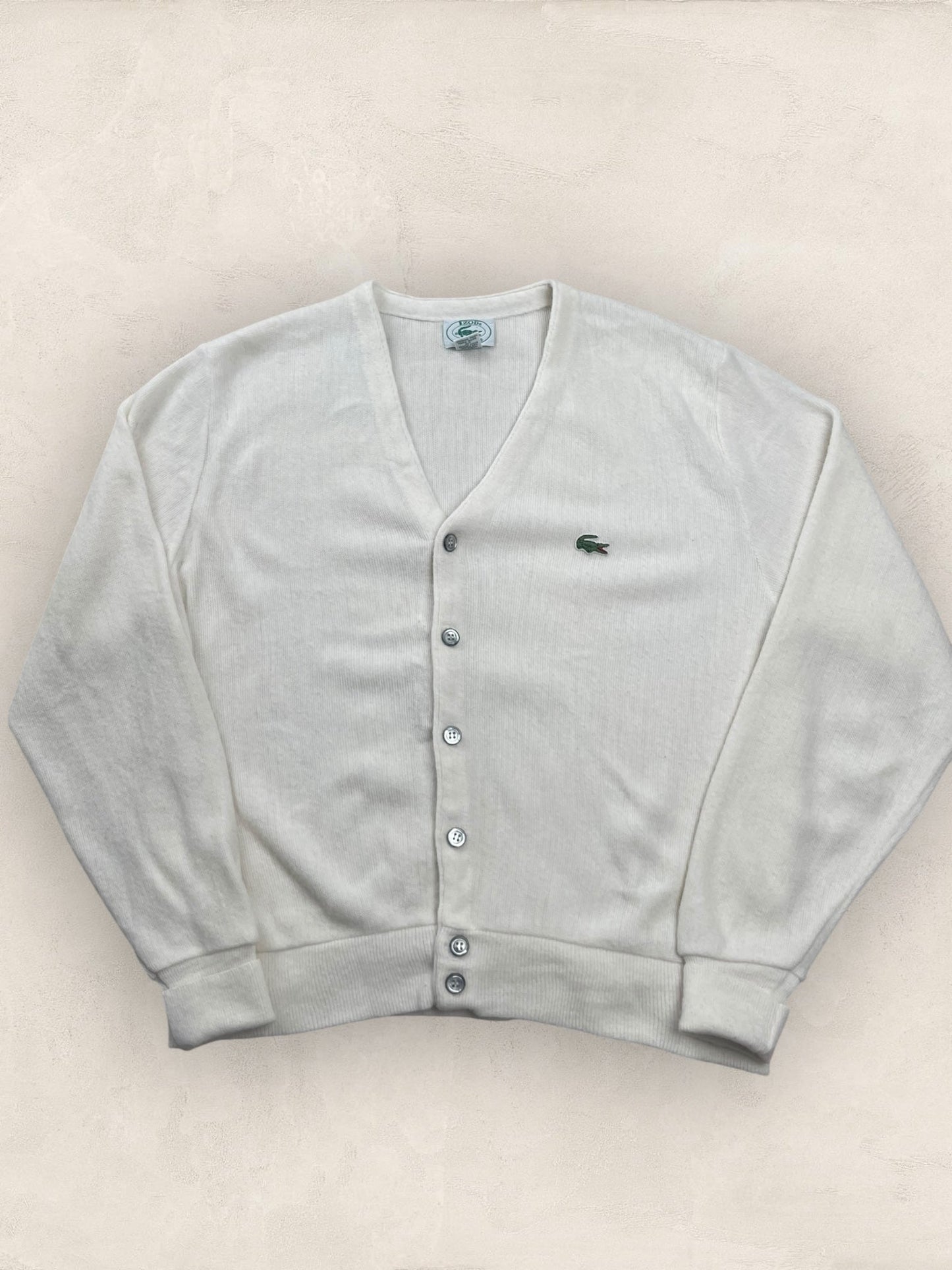 Cardigan Homme Lacoste Blanc S Ref:3158 - Blanc - S - amifrip