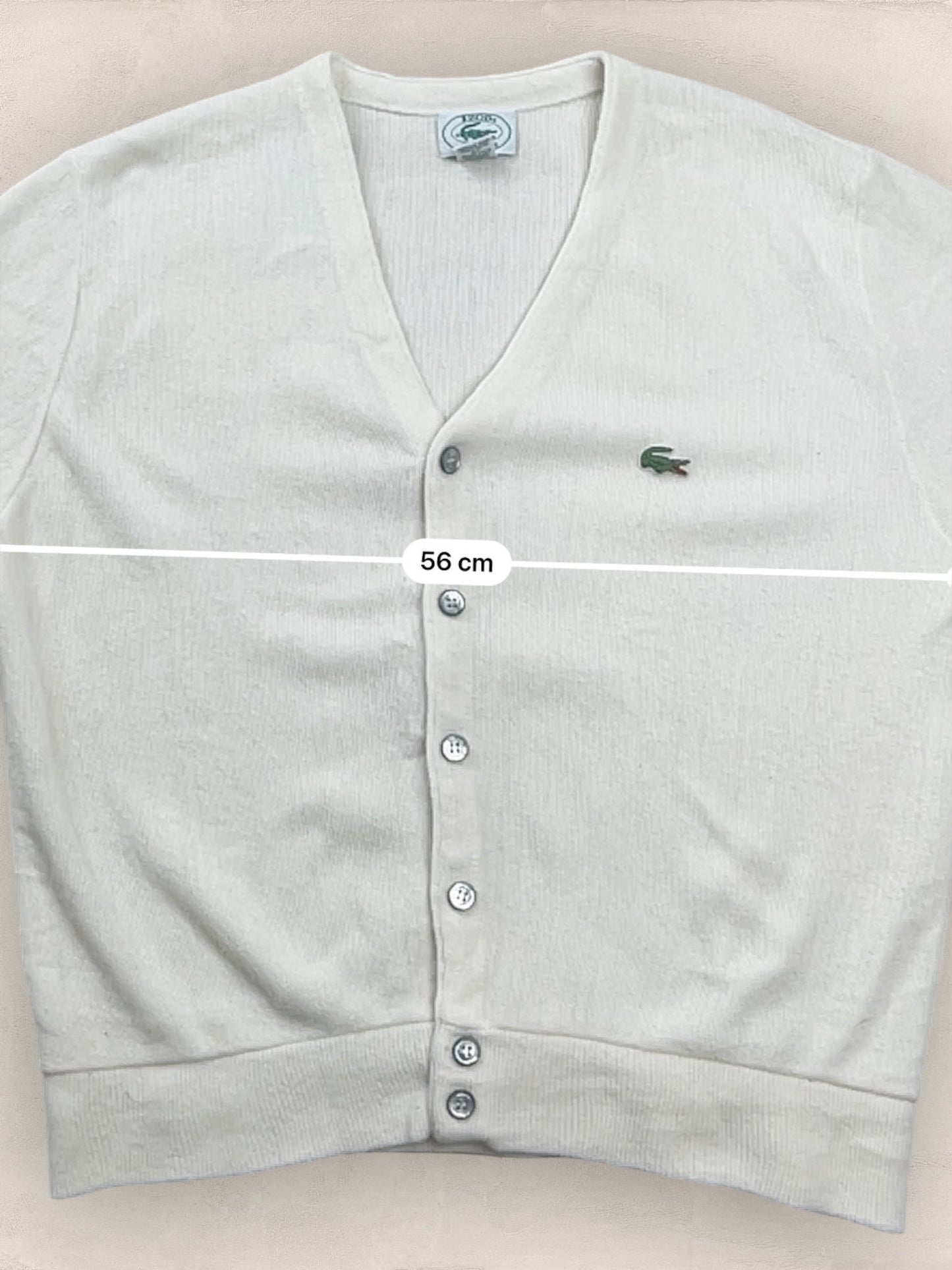Cardigan Homme Lacoste Blanc S Ref:3158 - Blanc - S - amifrip