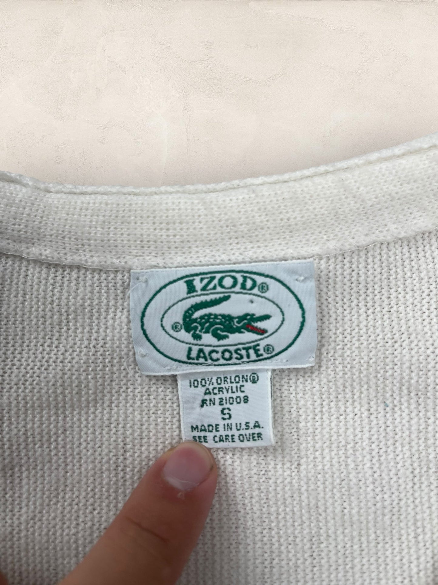 Cardigan Homme Lacoste Blanc S Ref:3158 - Blanc - S - amifrip
