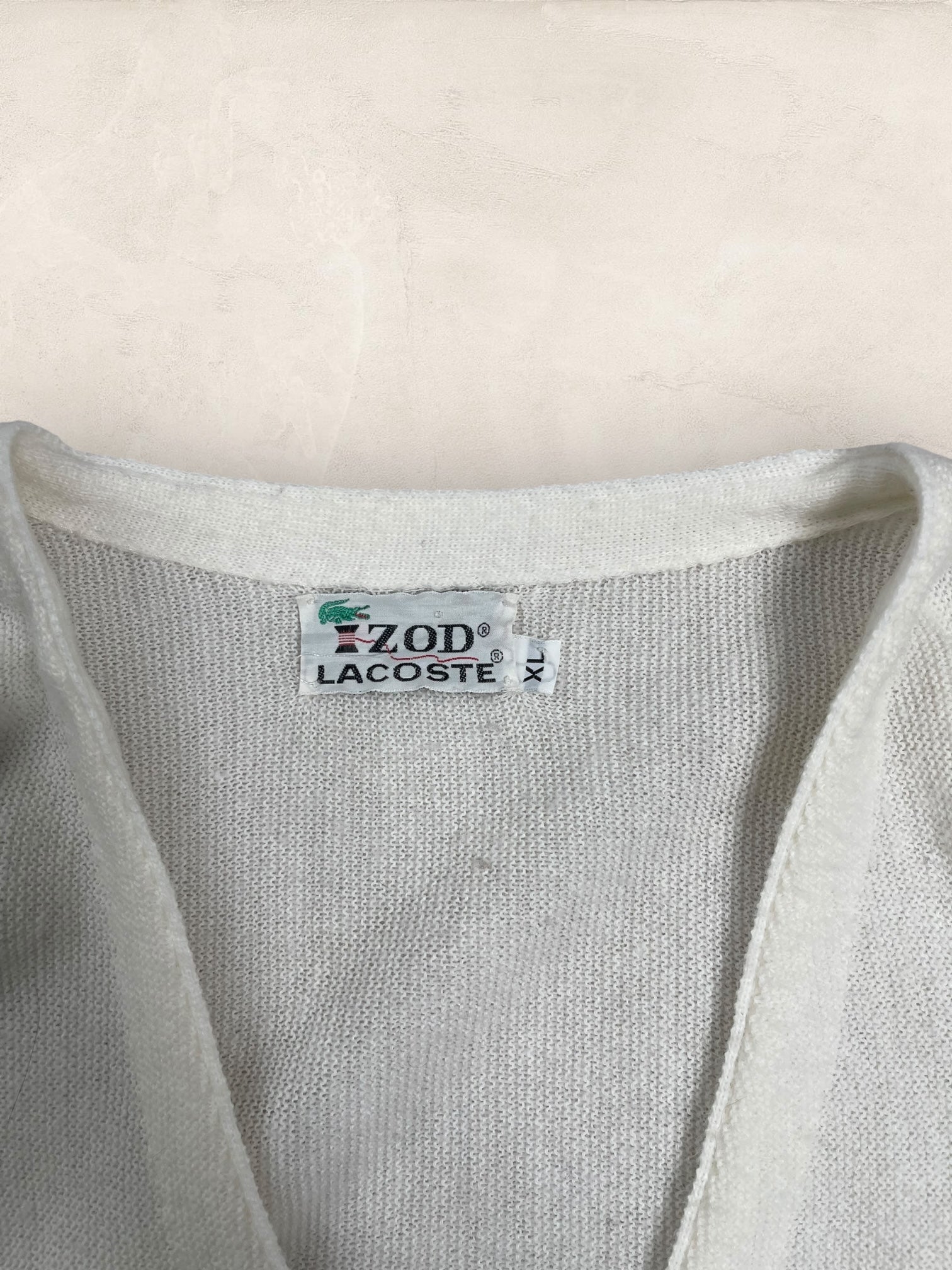 Cardigan Homme Lacoste Blanc XL Ref:3119 - Blanc - XL - amifrip